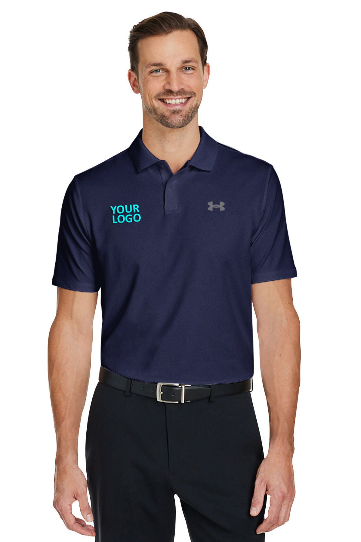 Under Armour Medium Navy 1377374 custom polo shirts with logo