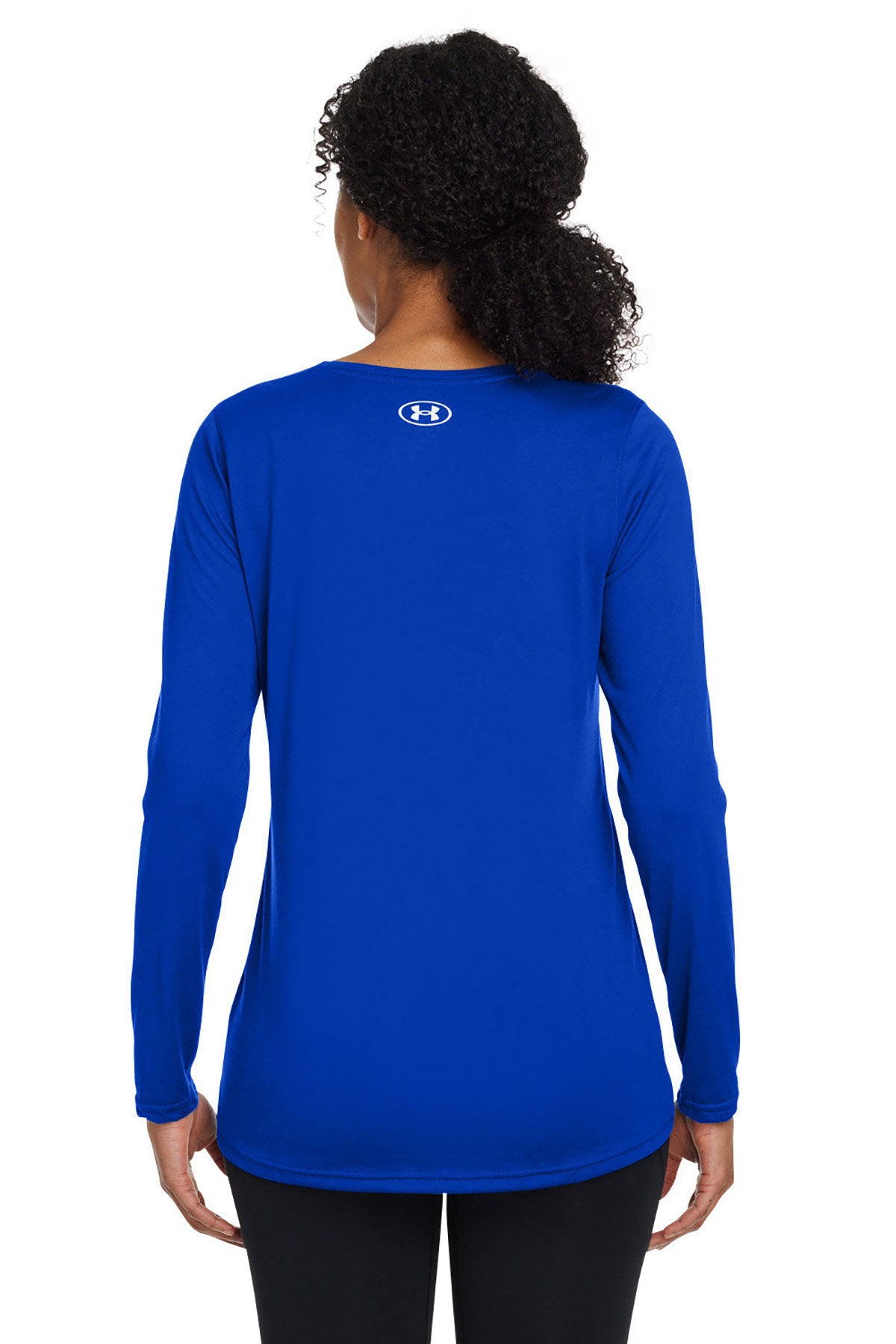 Under Armour Ladies Tech Long-Sleeve Customized T-Shirts, Royal