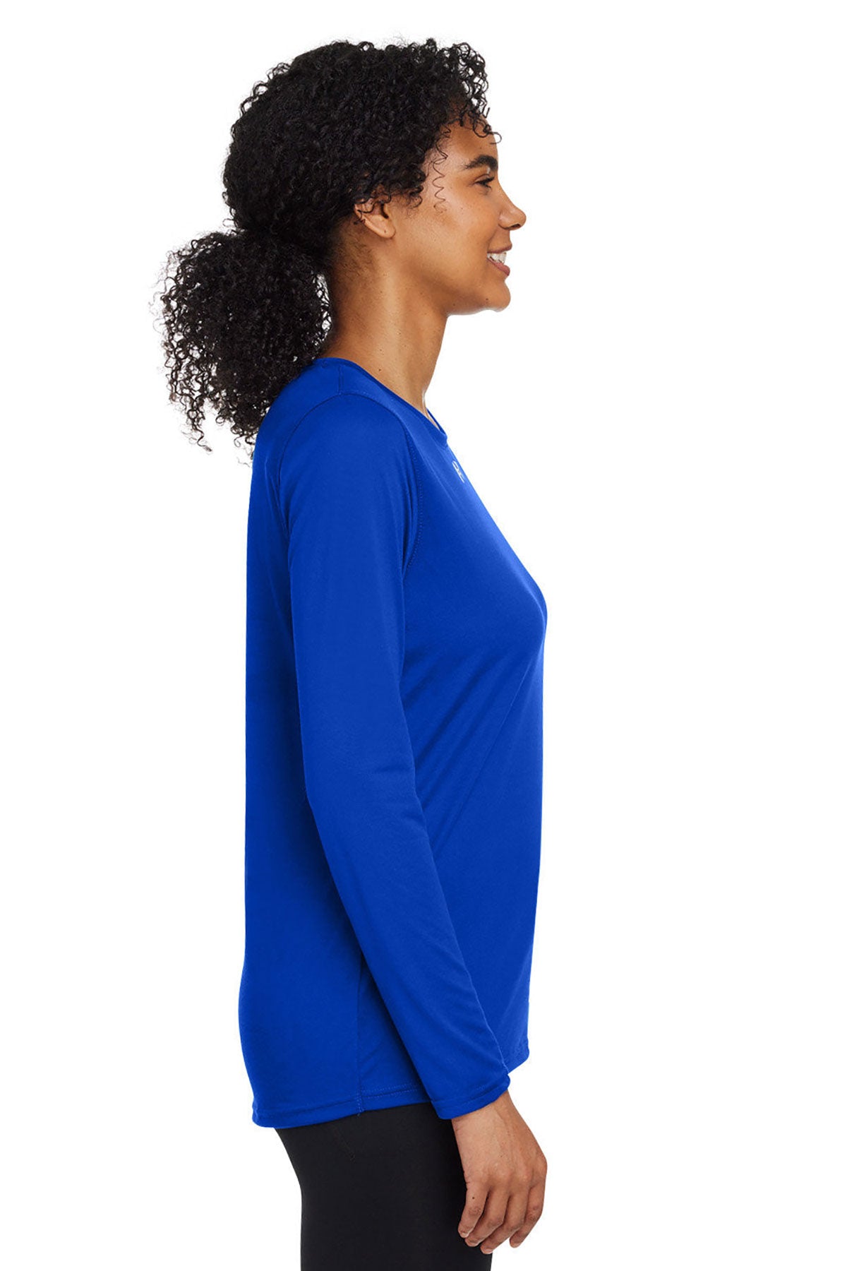 Under Armour Ladies Tech Long-Sleeve Customized T-Shirts, Royal