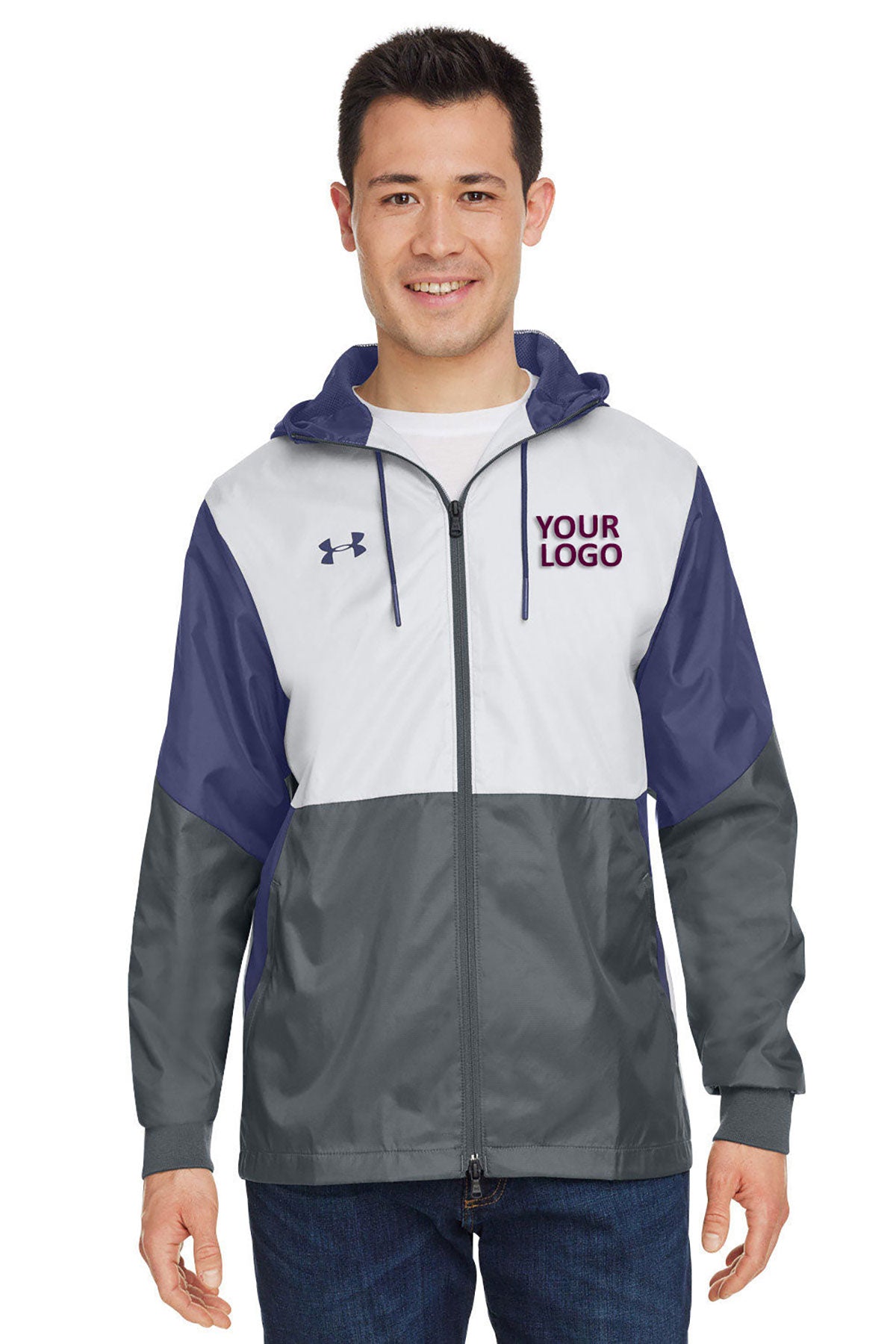 Under Armour Men's Team Legacy Branded Jackets, Navy