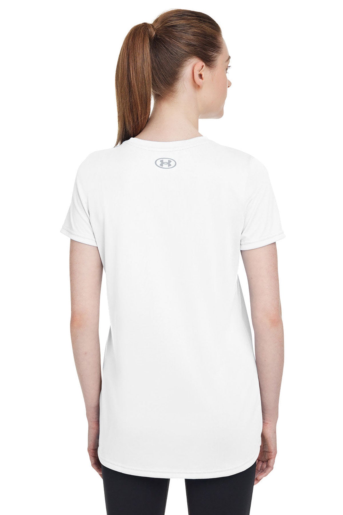 Under Armour Ladies Tech Custom T-Shirts, White