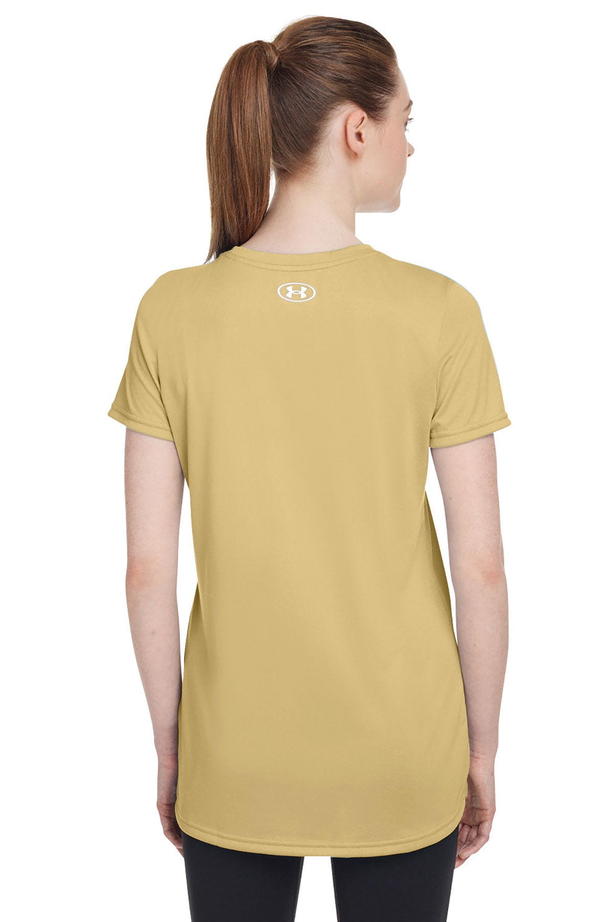 Under Armour Ladies Tech Customized T-Shirts, Vegas Gold