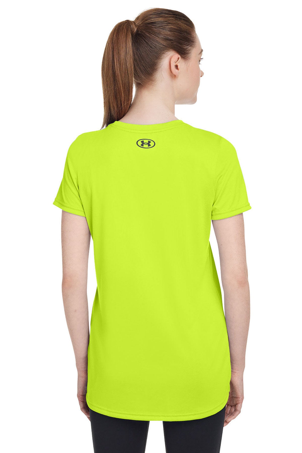 Under Armour Ladies Tech Customized T-Shirts, High Yellow