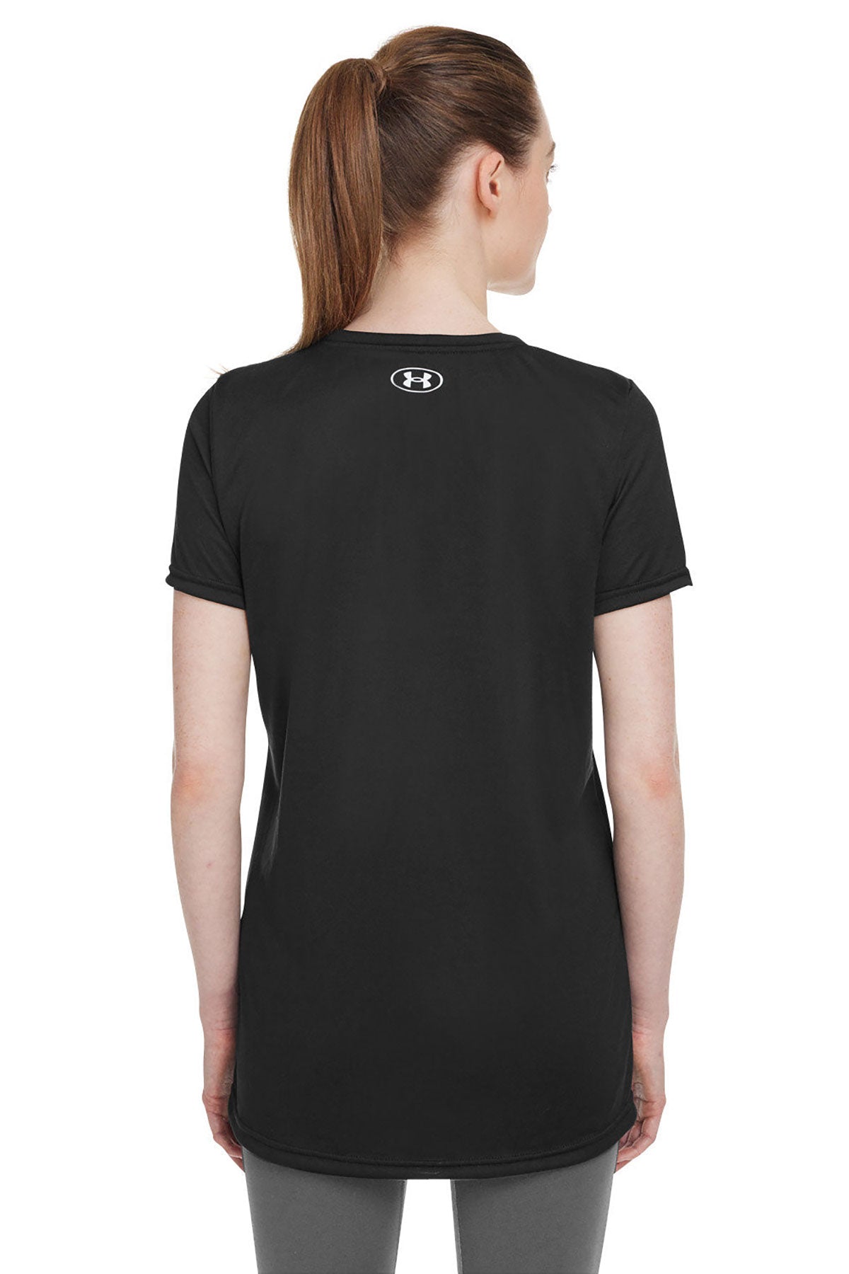 Under Armour Ladies Tech Customized T-Shirts, Black
