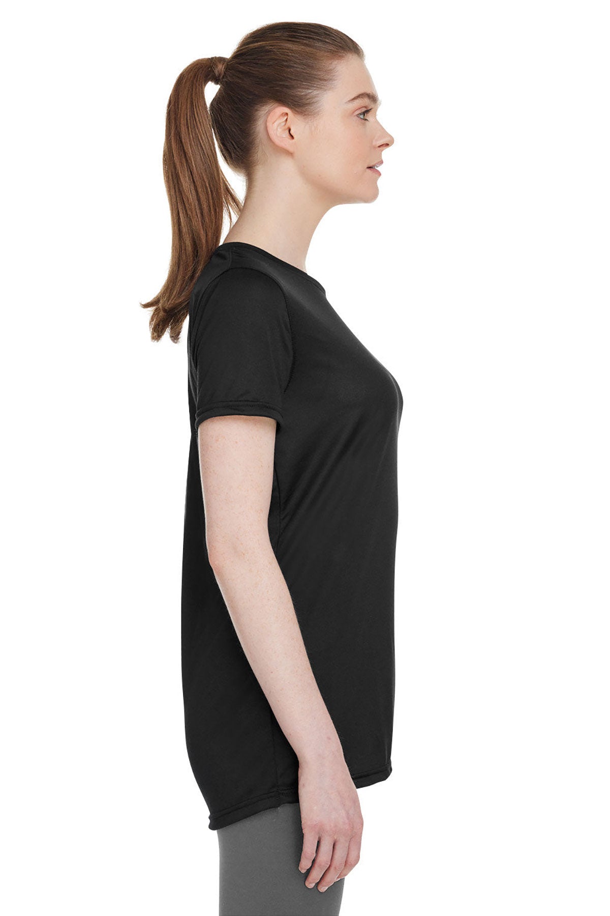 Under Armour Ladies Tech Customized T-Shirts, Black