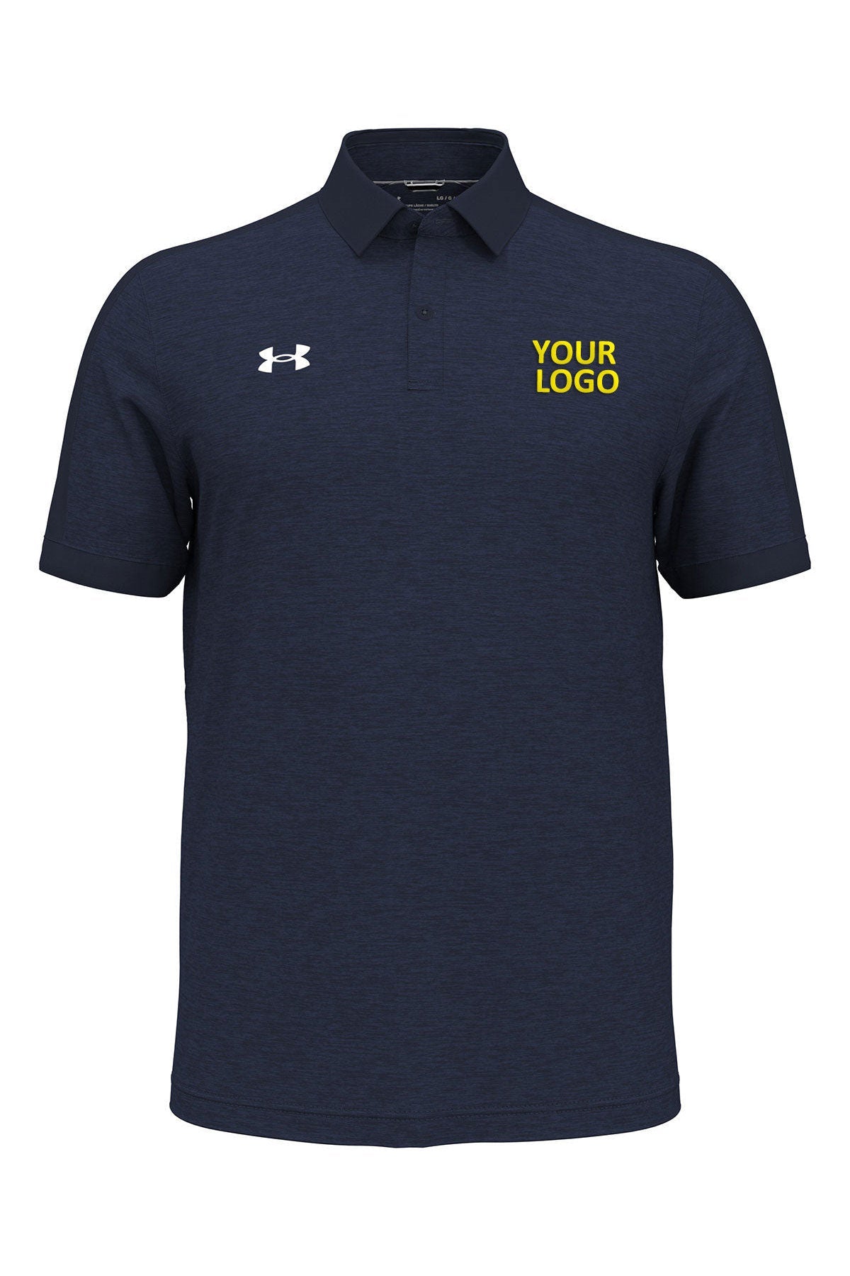 Under Armour Men's Trophy Level Custom Polos, Navy