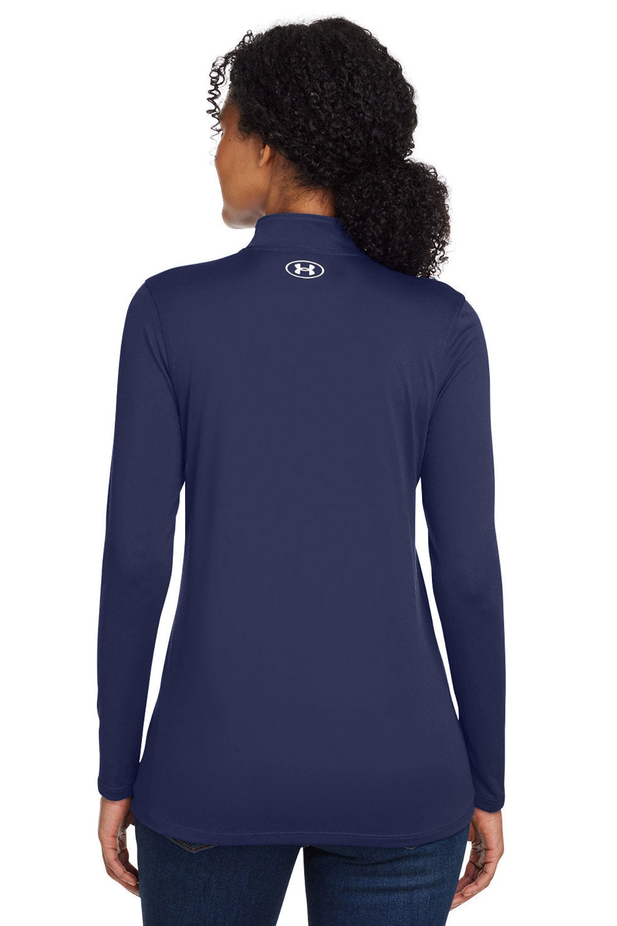 Under Armour Ladies Tech Custom Half-Zips, Navy [Zura Bio]