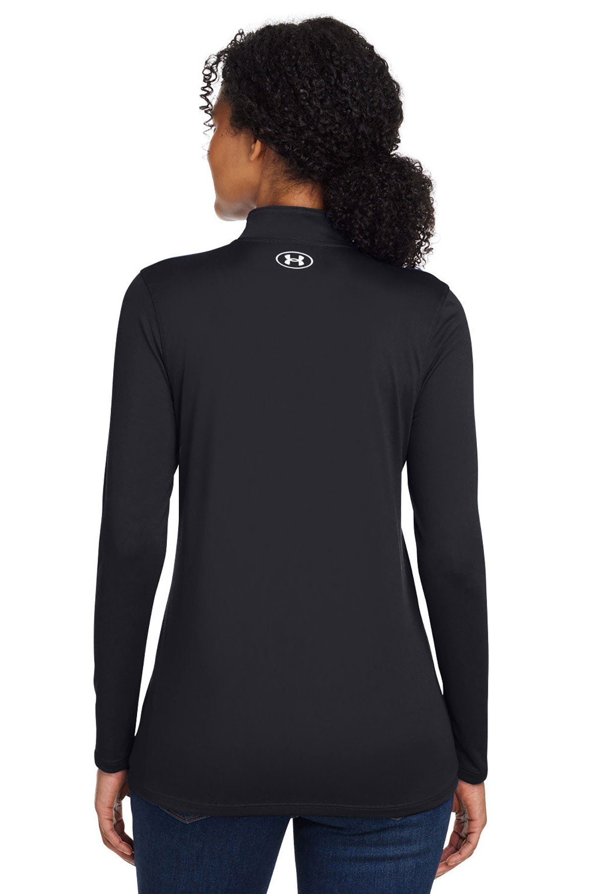 Under Armour Ladies Tech Customized Half-Zips, Black [Woodlake Educational Options]