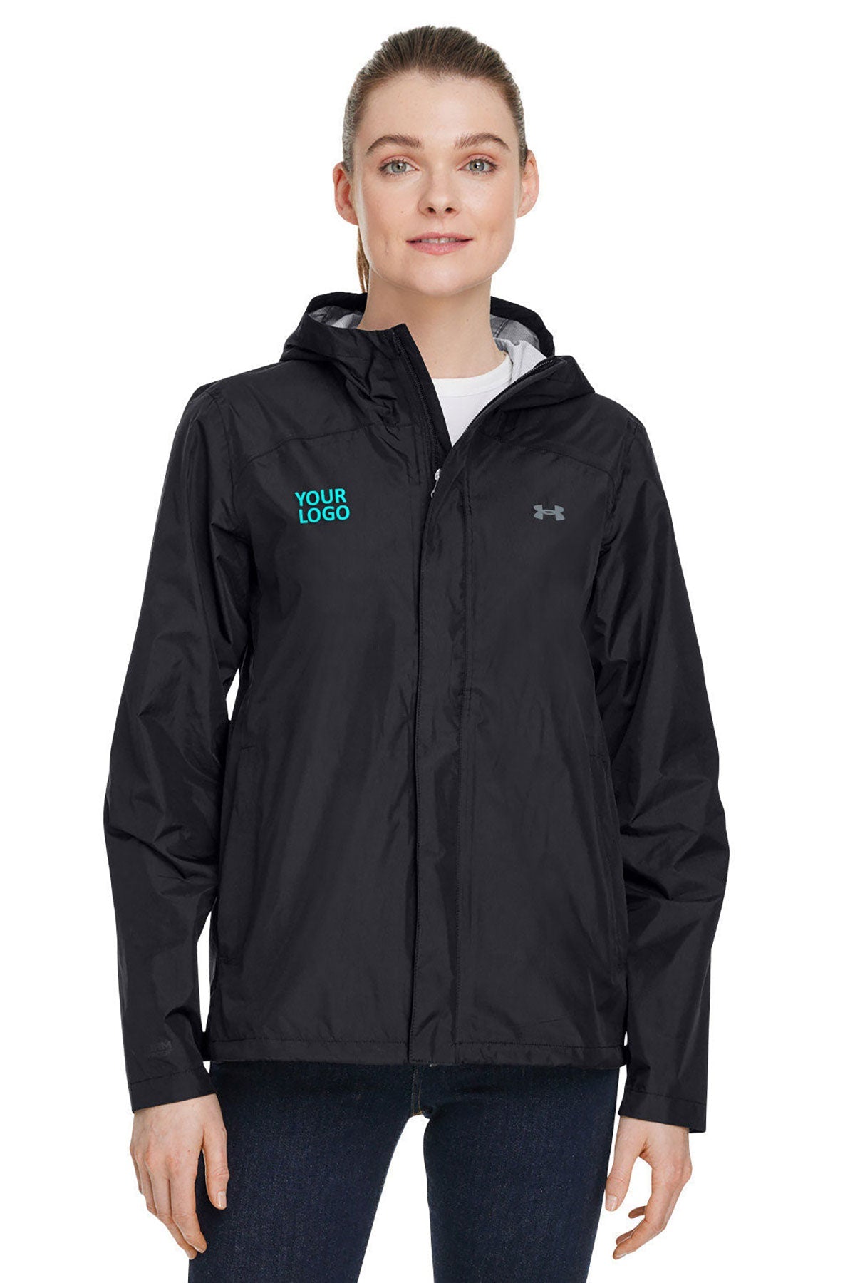 Under Armour Black 1374645 company logo jackets