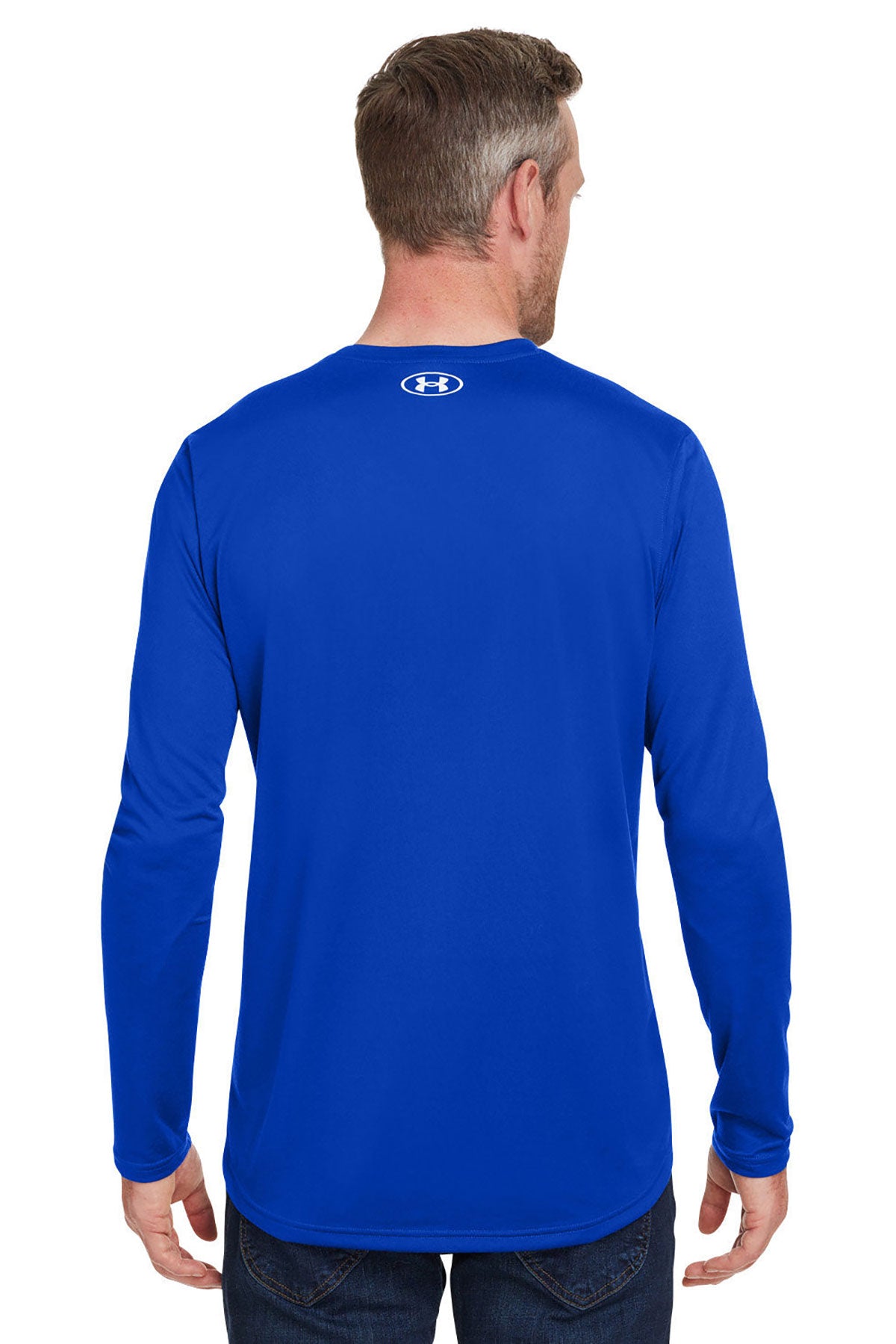 Under Armour Men's Tech Long-Sleeve Custom T-Shirts, Royal