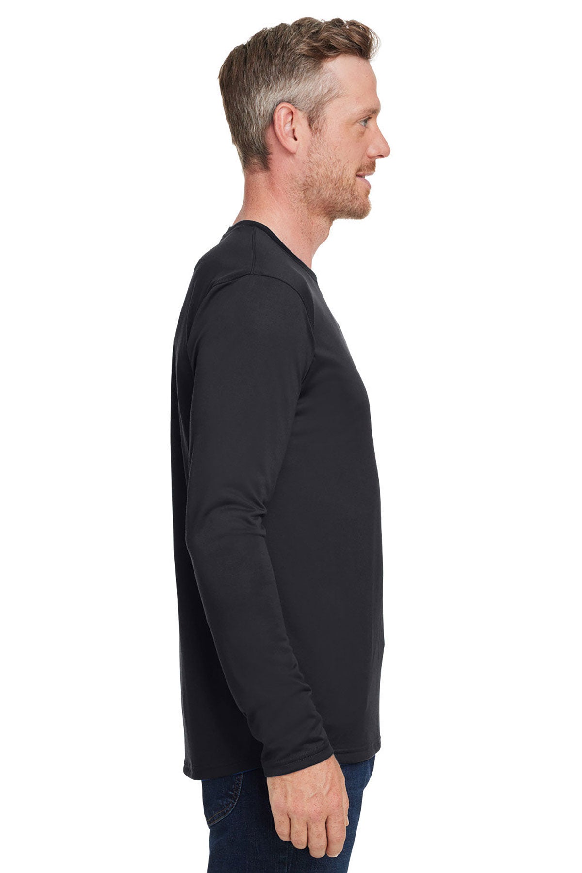 Under Armour Men's Tech Long-Sleeve Branded T-Shirts, Black