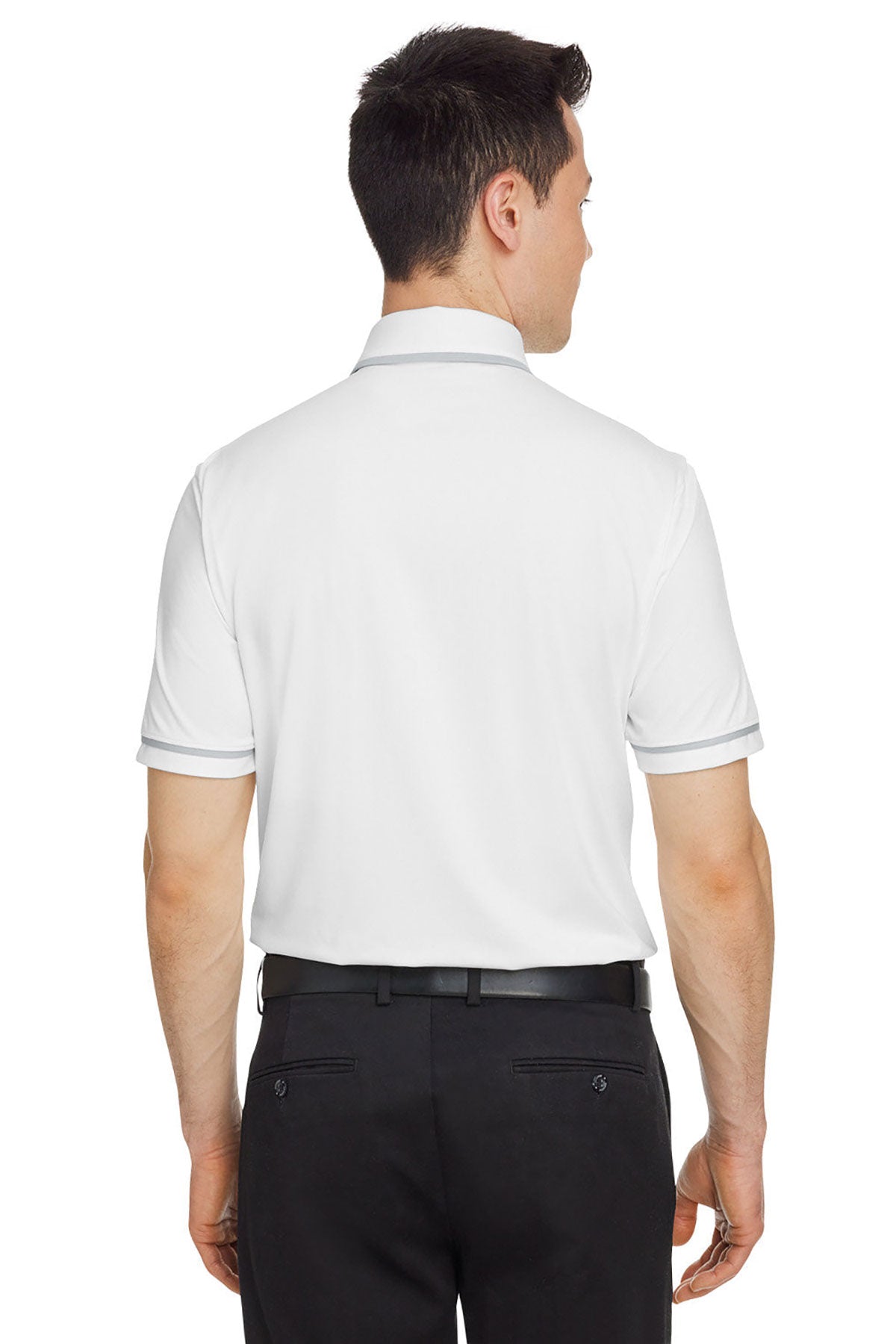 Under Armour Men's Tipped Teams Performance Custom Polos, White