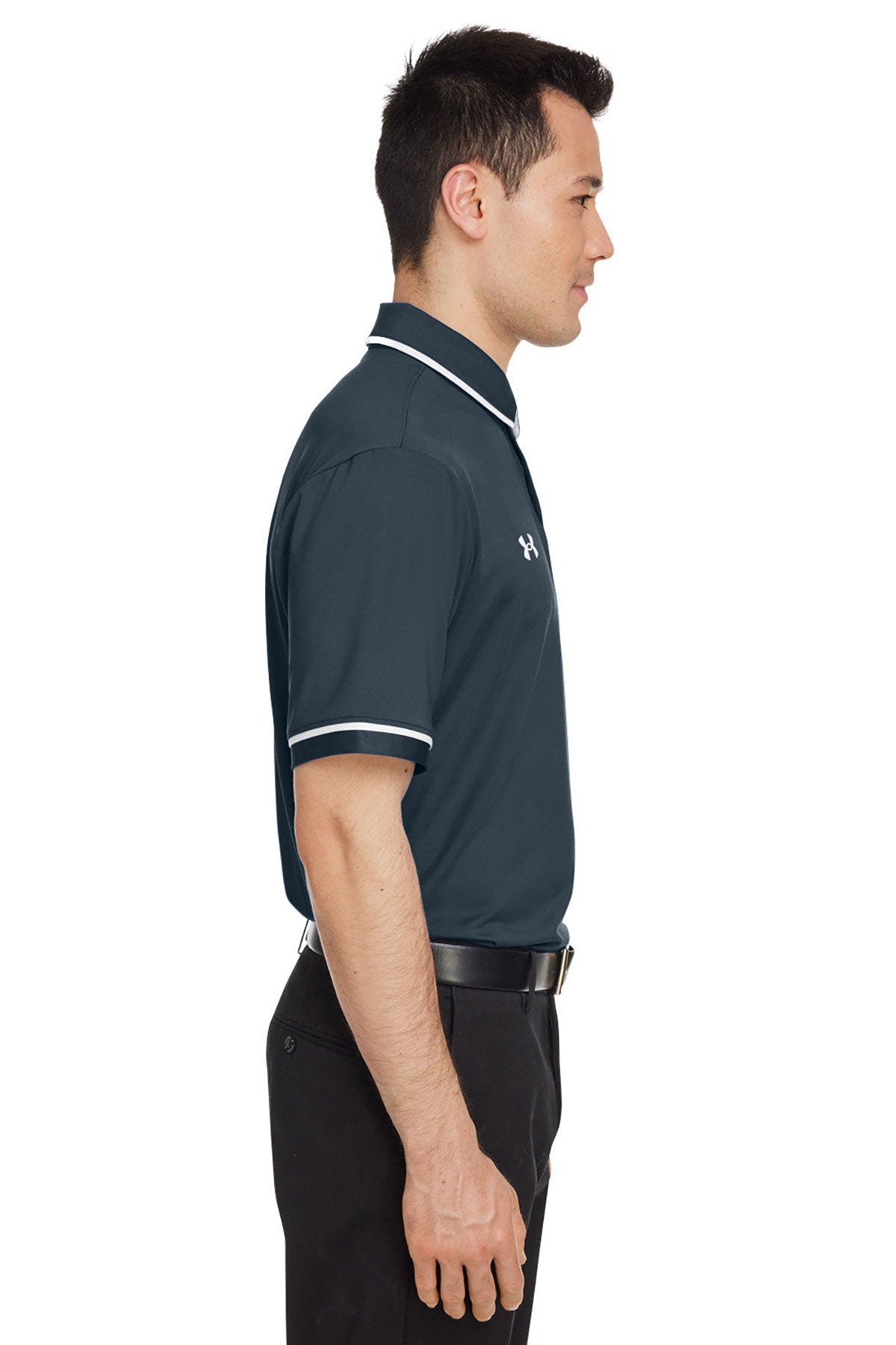 Under Armour Men's Tipped Teams Performance Custom Polos, Stealth Grey