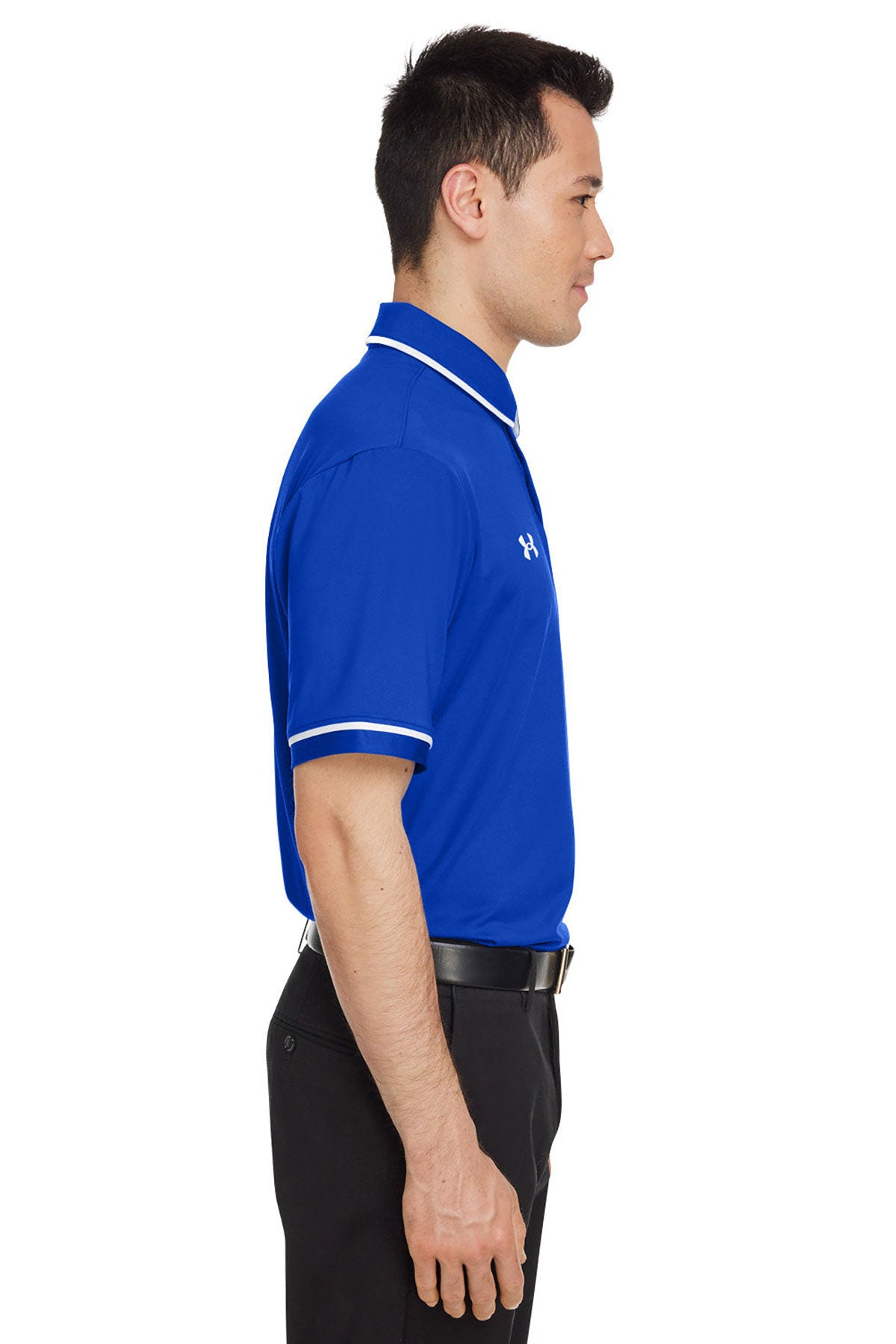 Under Armour Men's Tipped Teams Performance Branded Polos, Royal