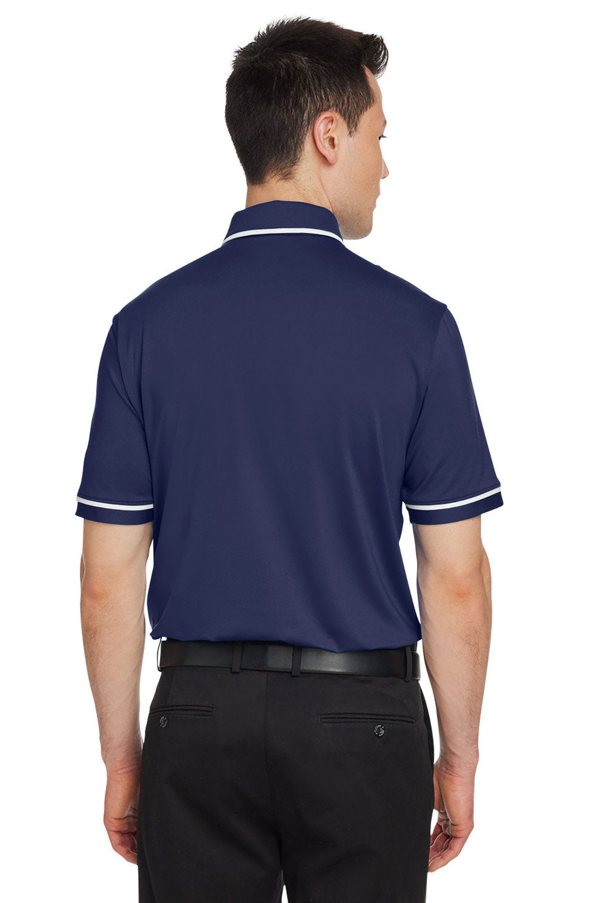 Under Armour Men's Tipped Teams Performance Customized Polos, Navy