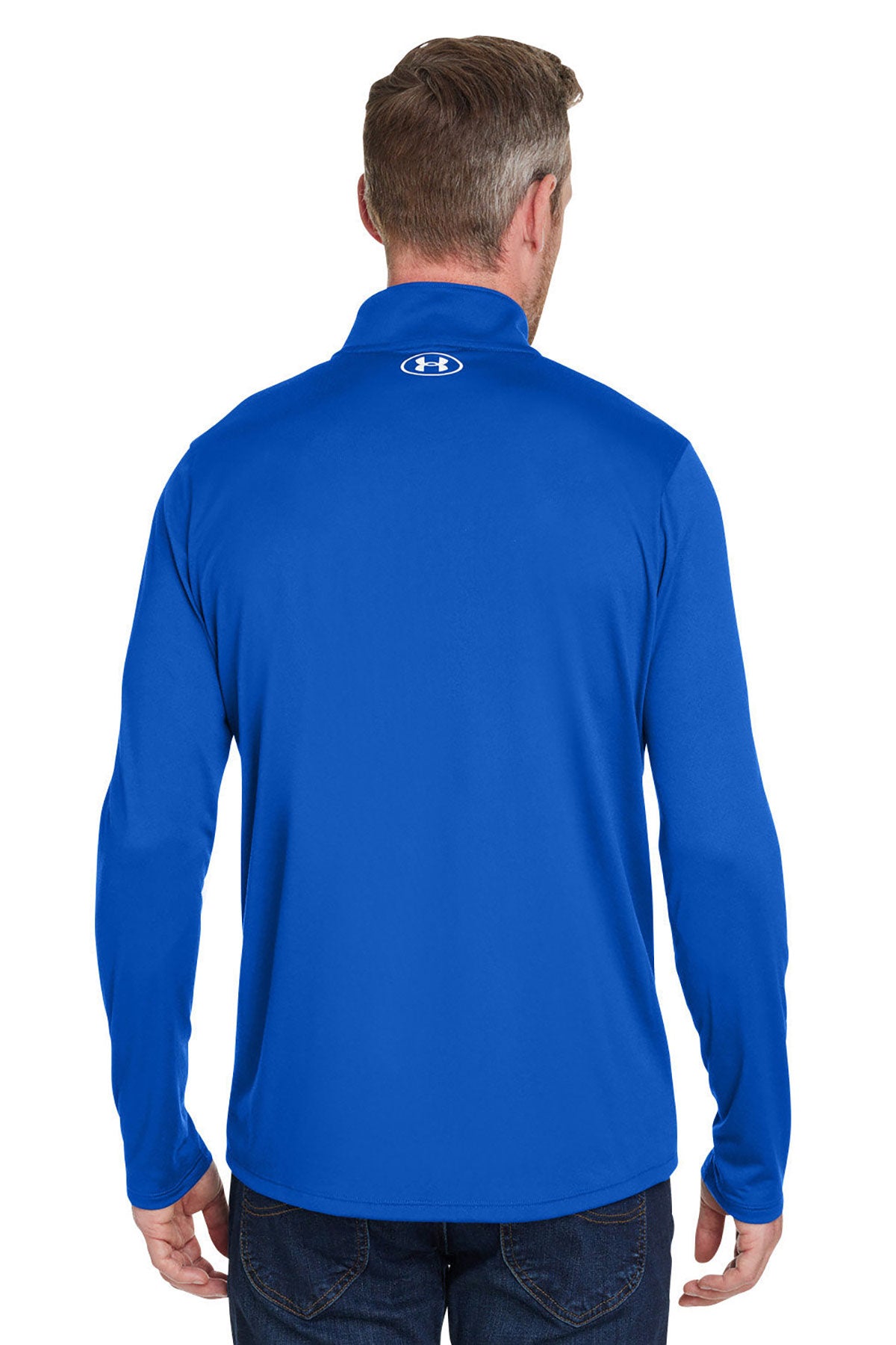 Under Armour Men's Tech Custom Quarter-Zips, Royal [St Louis Music]