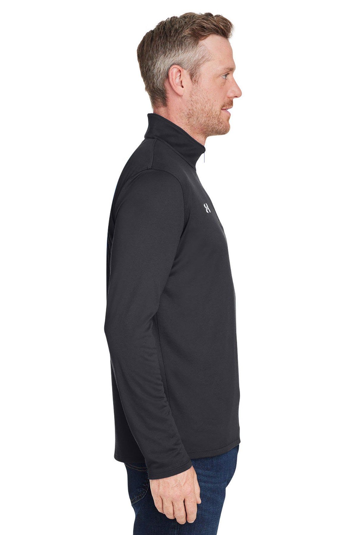 Under Armour Men's Tech Custom Quarter-Zips, Black [St Louis Music]