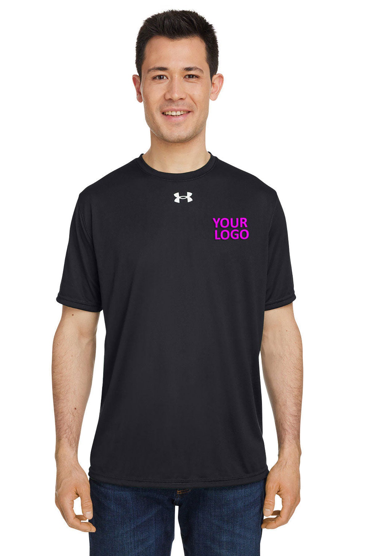 Under Armour Men's Tech Branded T-Shirts, Black