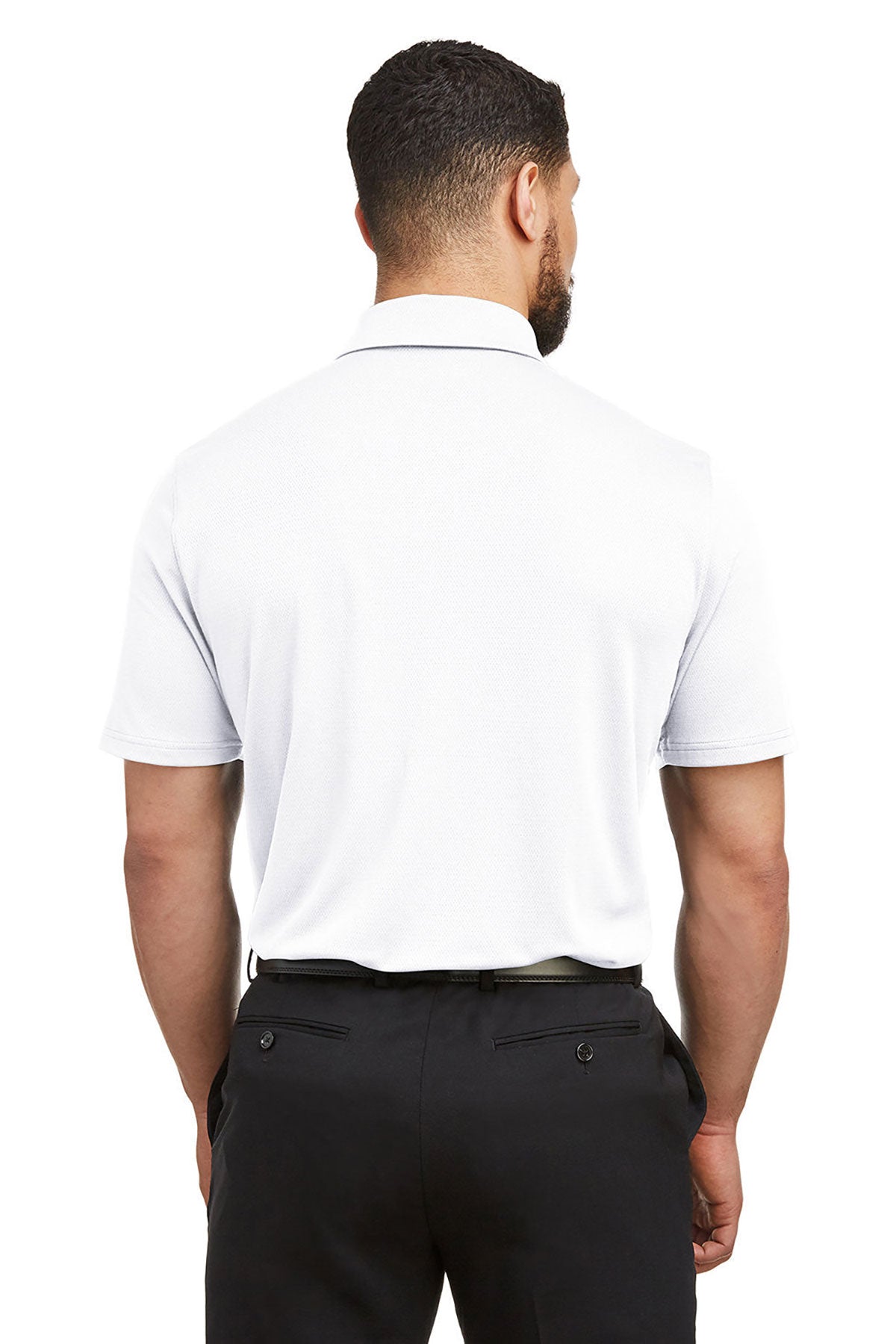 Under Armour Men's Tech Custom Polos, White [Matos Builders]