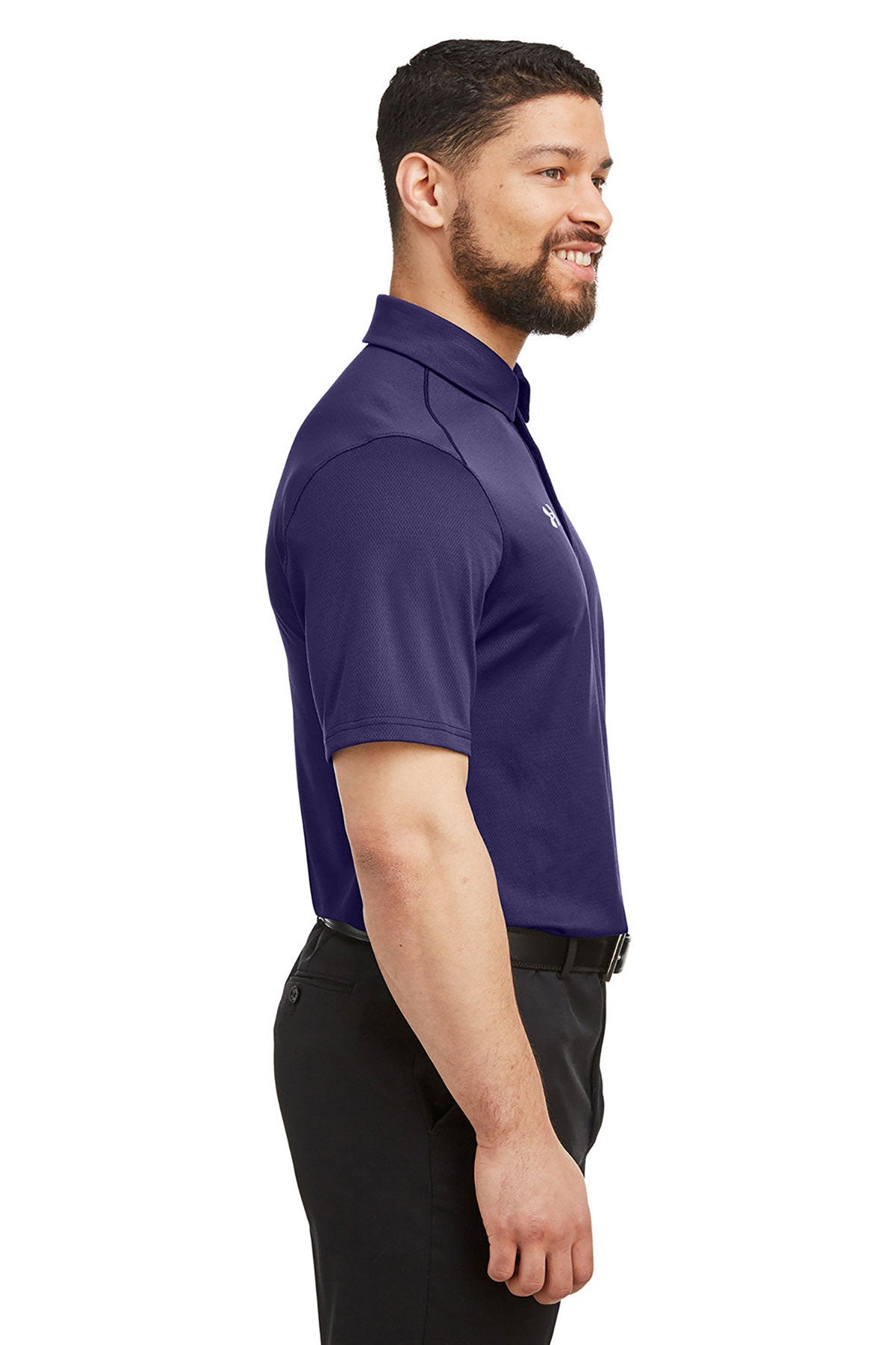 Under Armour Men's Tech Branded Polos, Purple