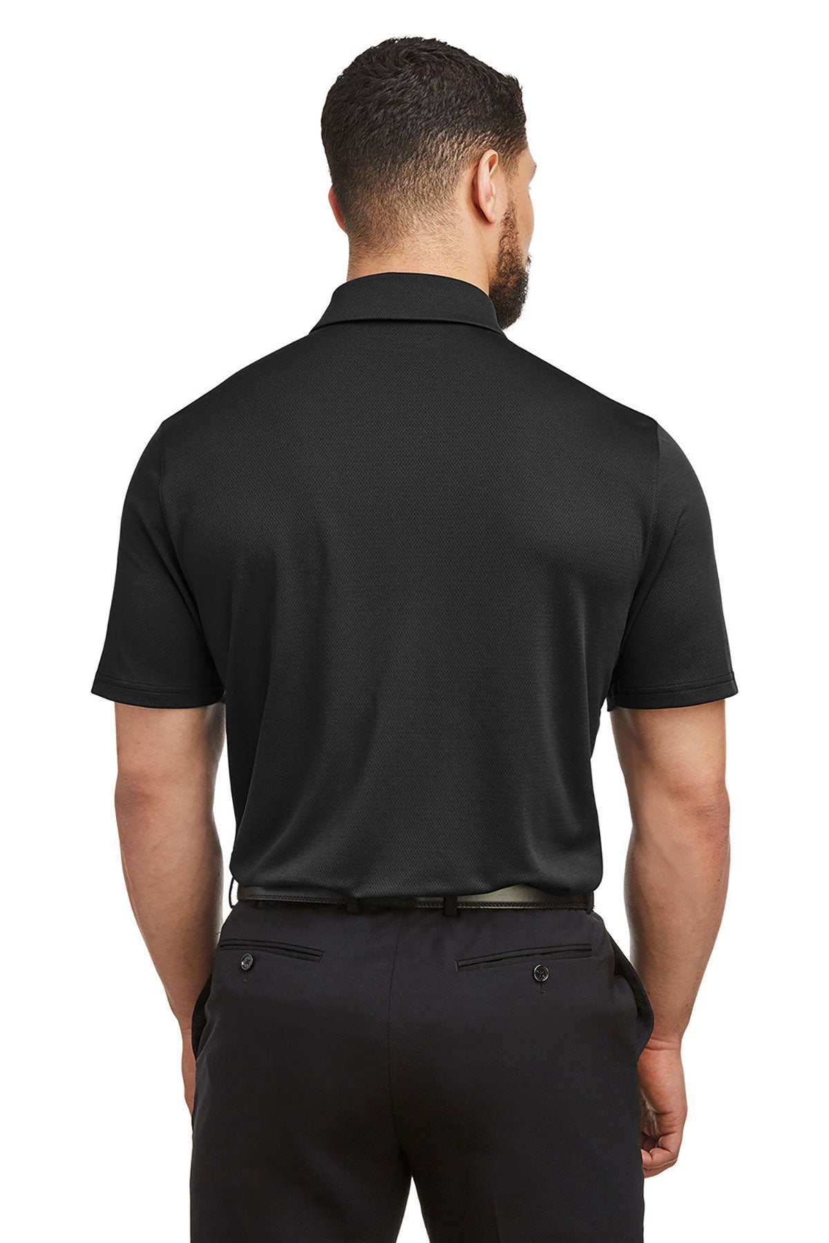 Under Armour Men's Tech Custom Polos, Black [Infintium Inc.]