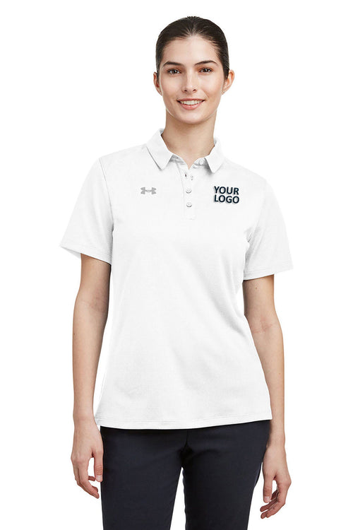 Under Armour Men's Tech Custom Polos, CS Grey Light Heather [Lendware]