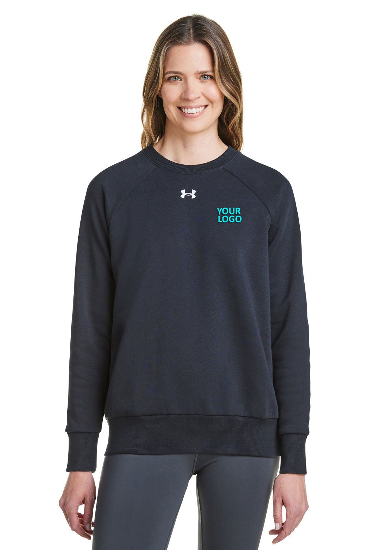 Under Armour Black 1379508 custom logo sweatshirts