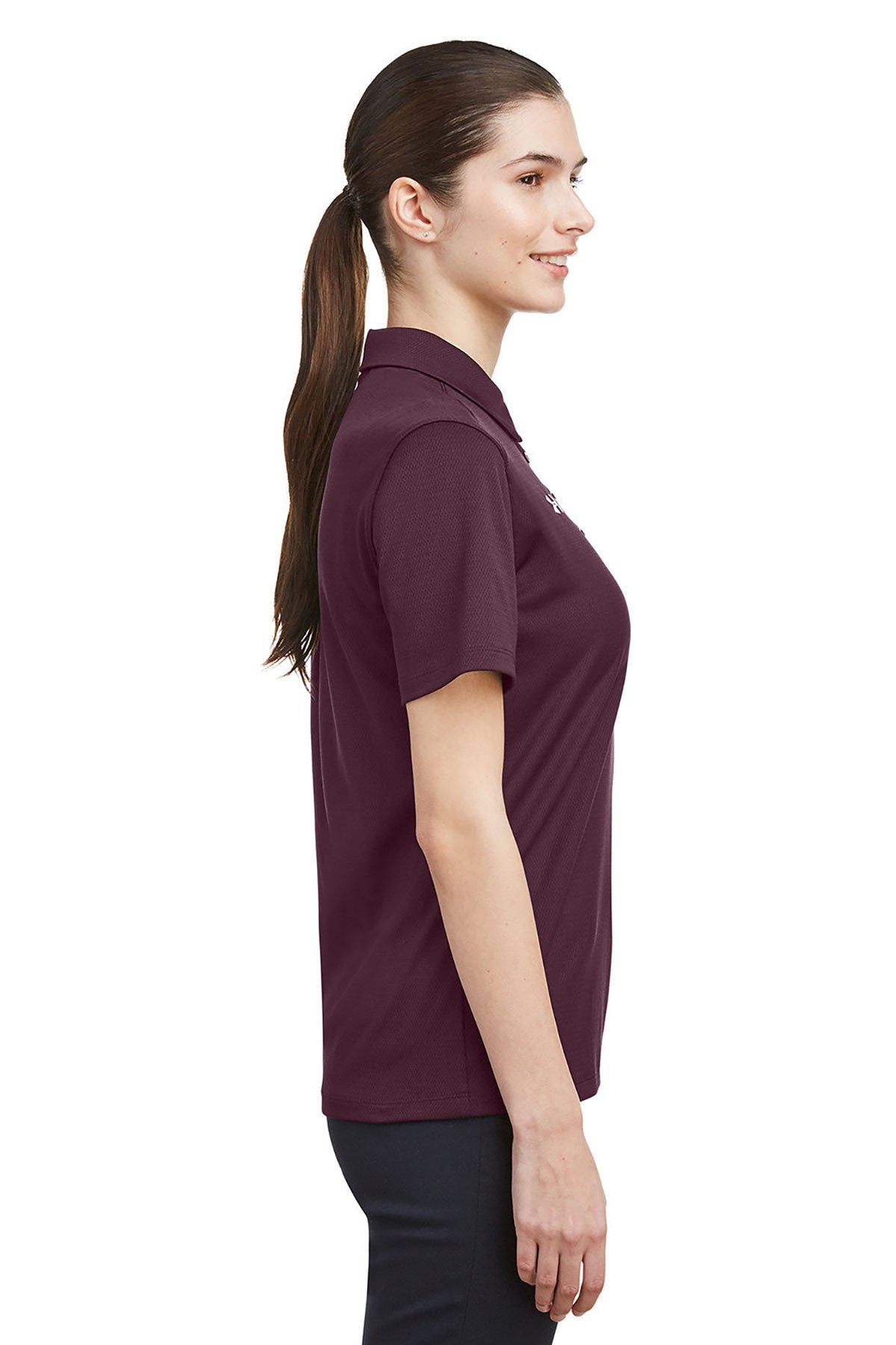 Under Armour Ladies Tech Customized Polos, Maroon