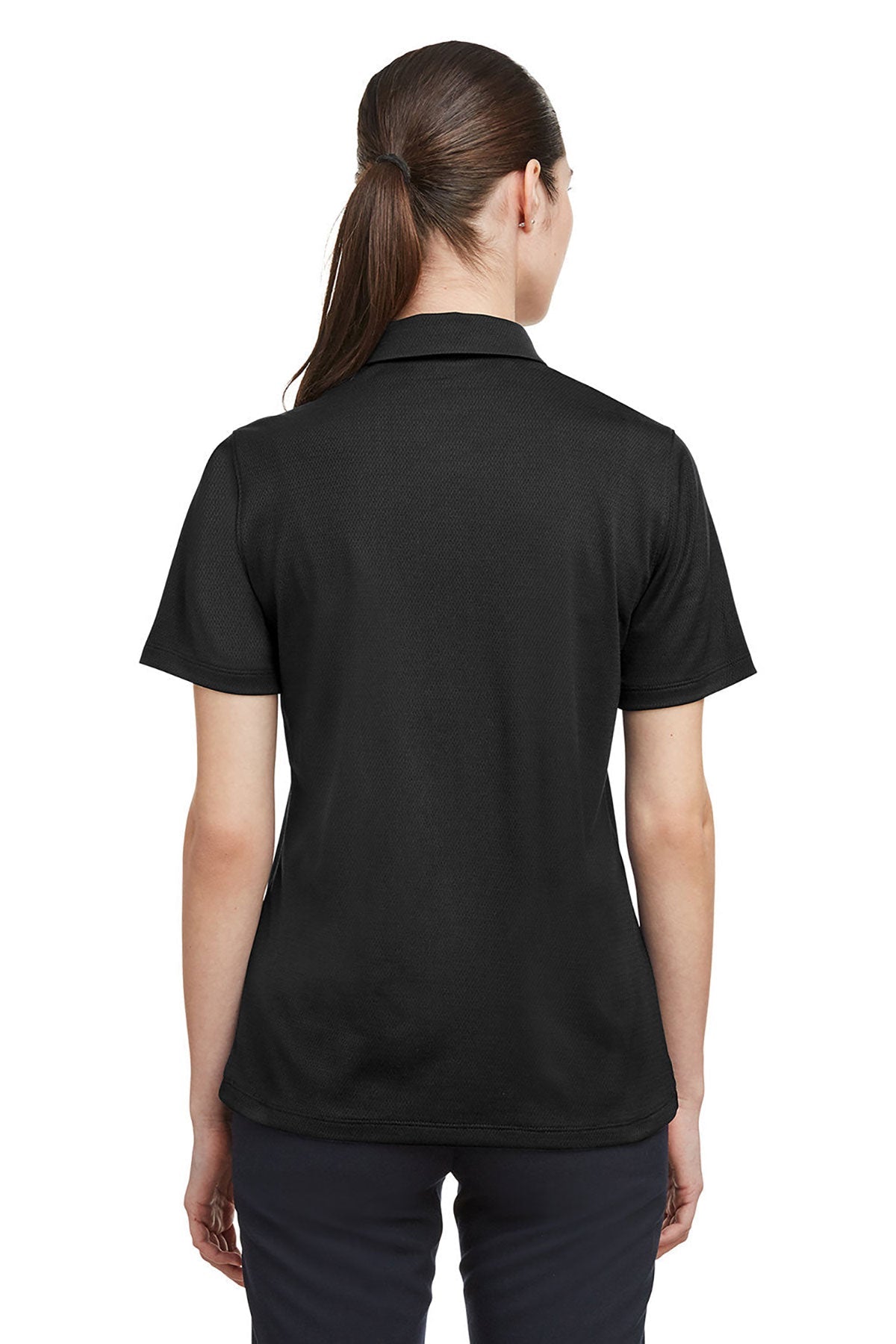Under Armour Ladies Tech Custom Polos, Black