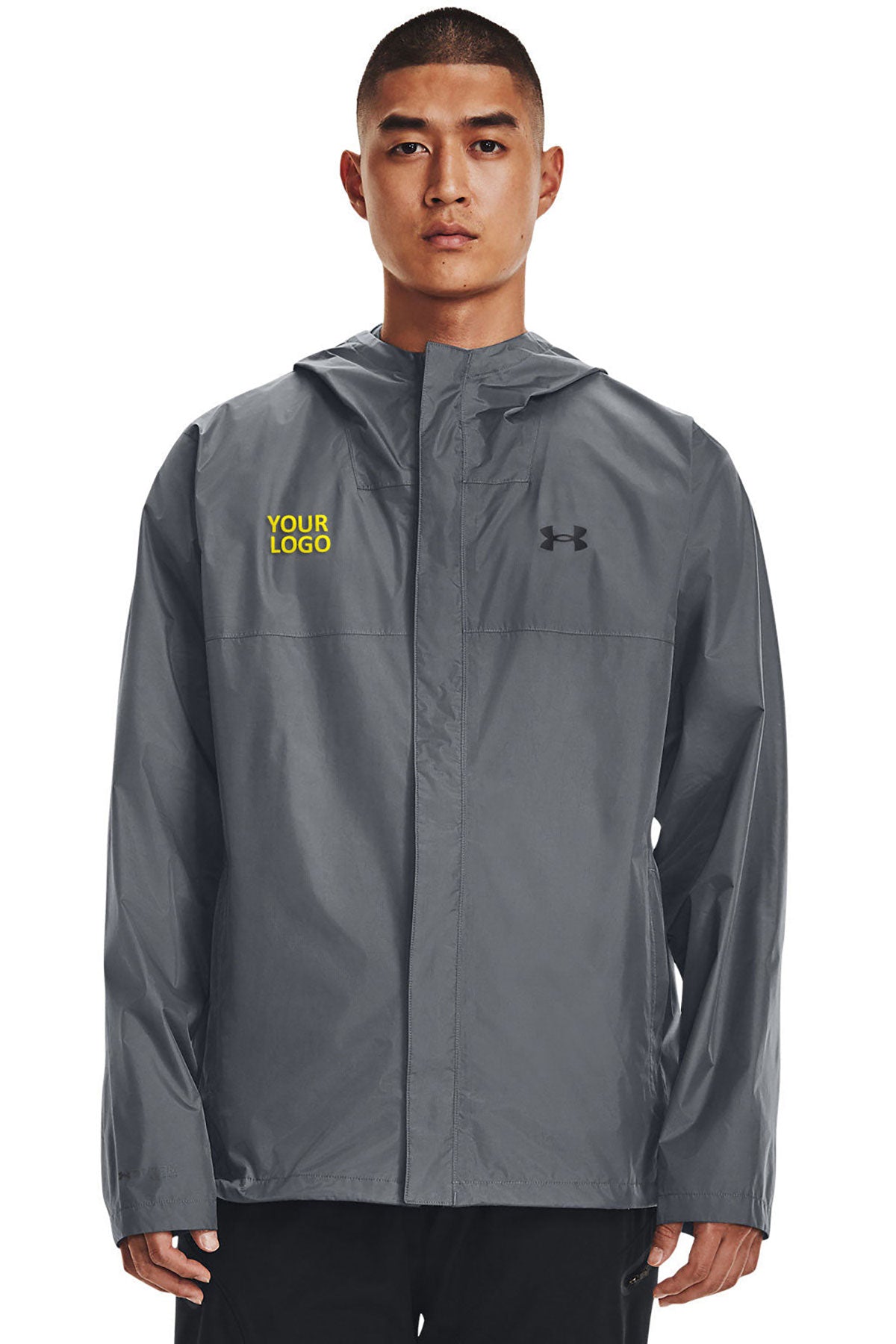 Under Armour Mens Stormproof Cloudstrike 2.0 Custom Jackets, Grey
