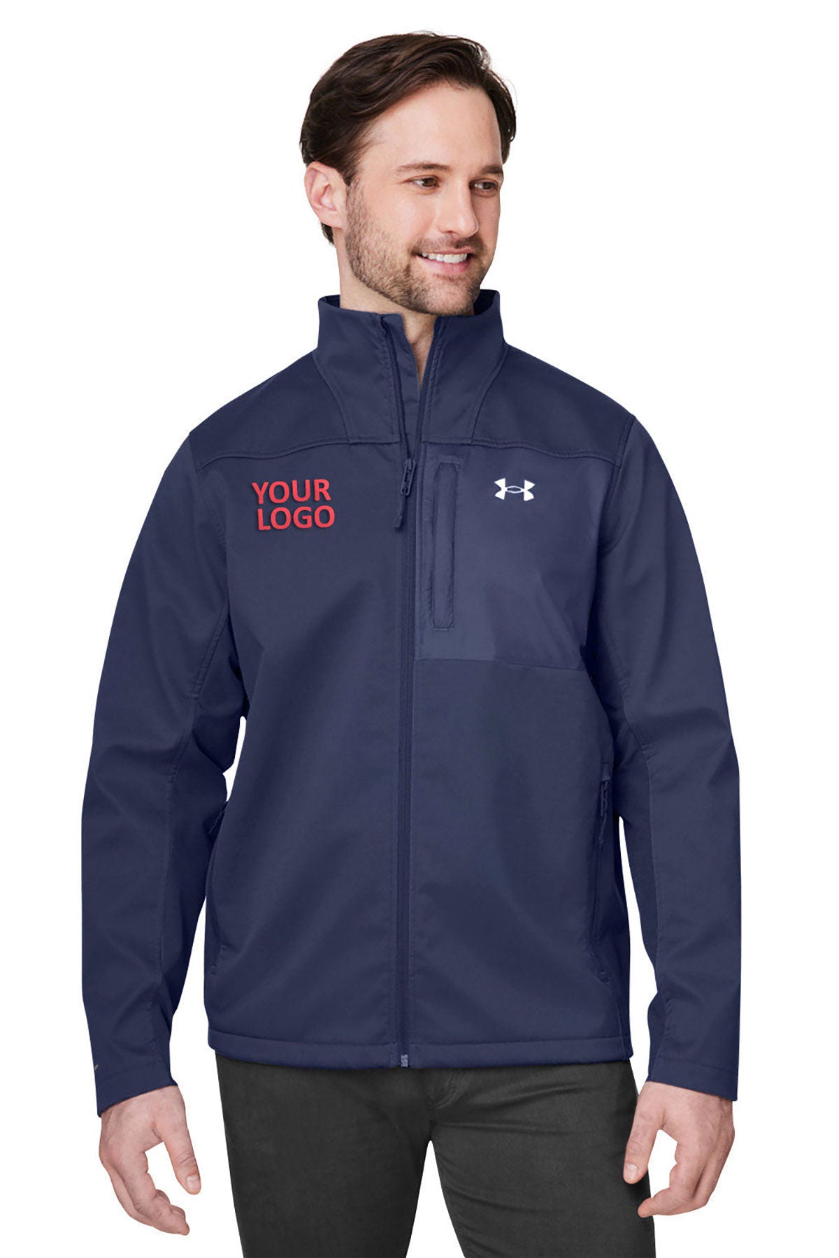 Under Armour Men's ColdGear InfraRed Shield Branded Jackets, Navy