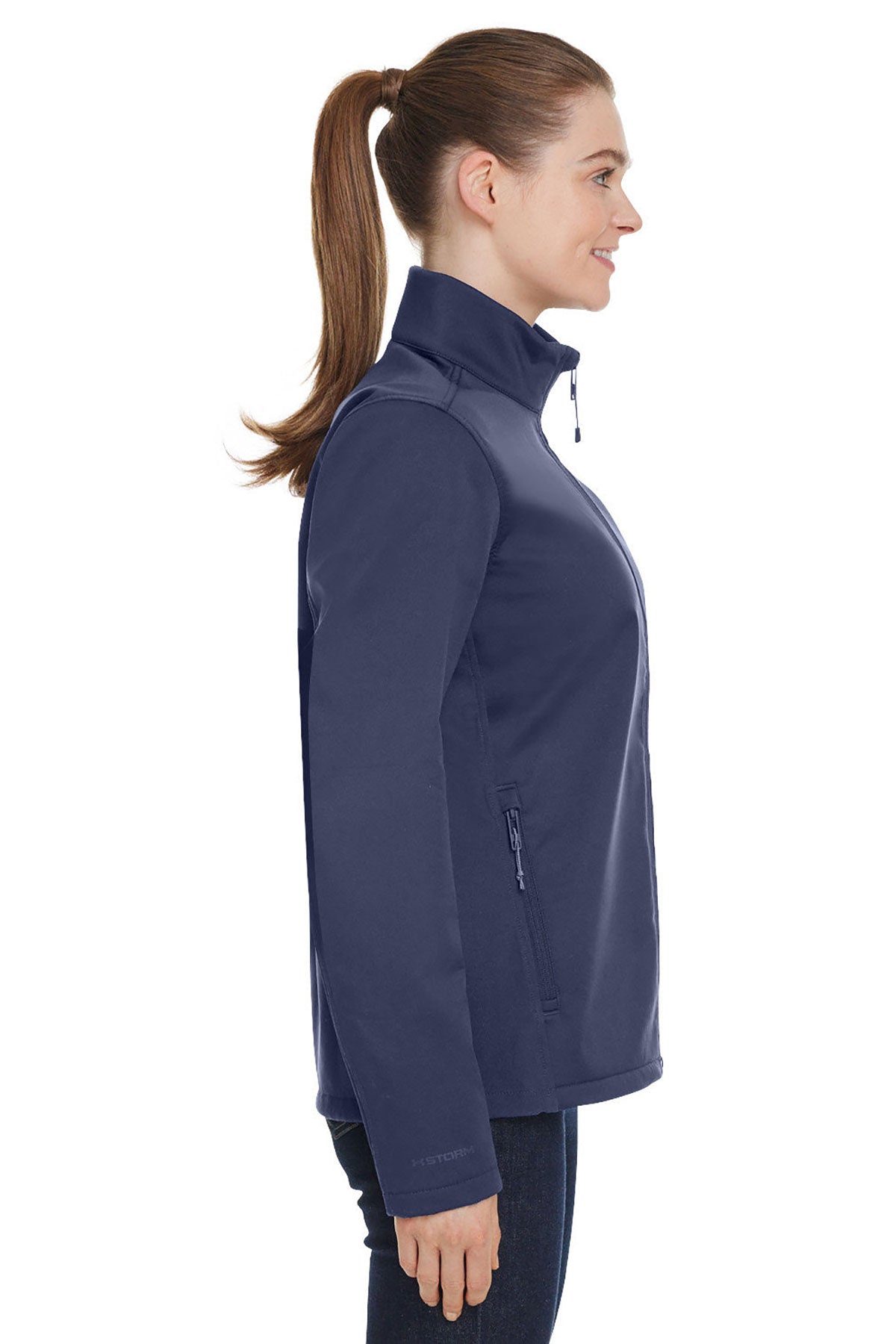 Under Armour Ladies ColdGear Branded Jackets, Medium Navy