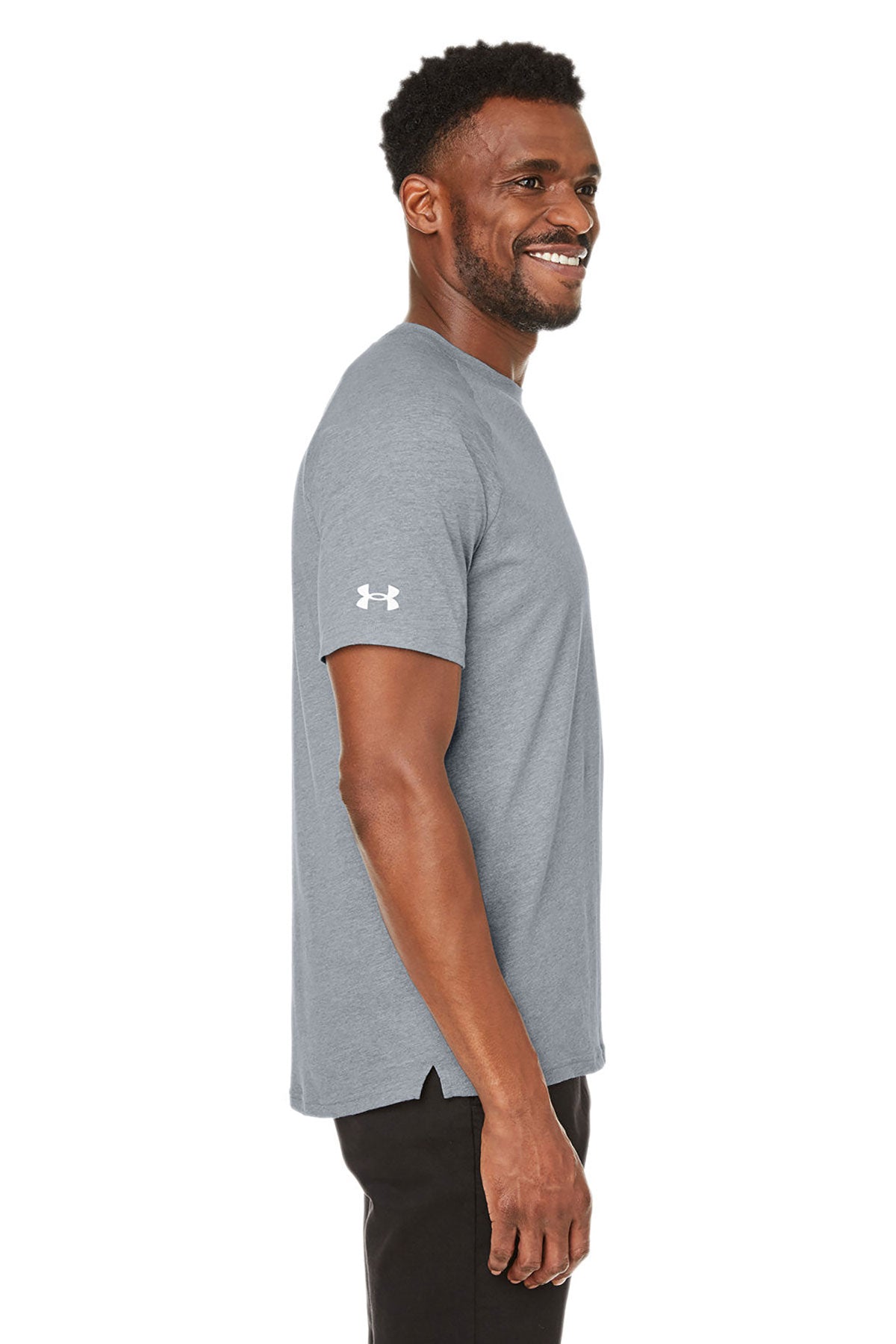 Under Armour Unisex Athletics Branded T-Shirts, Steel