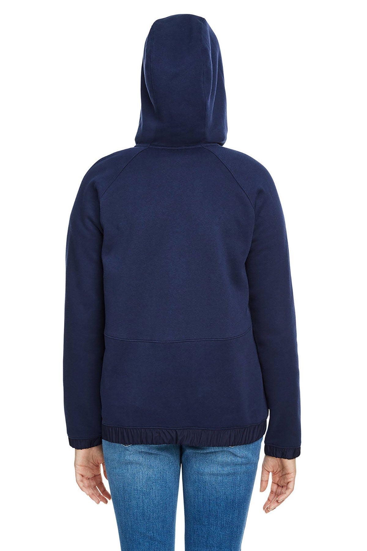 Under Armour Ladies Hustle Customized Full-Zip Hoodies, Navy
