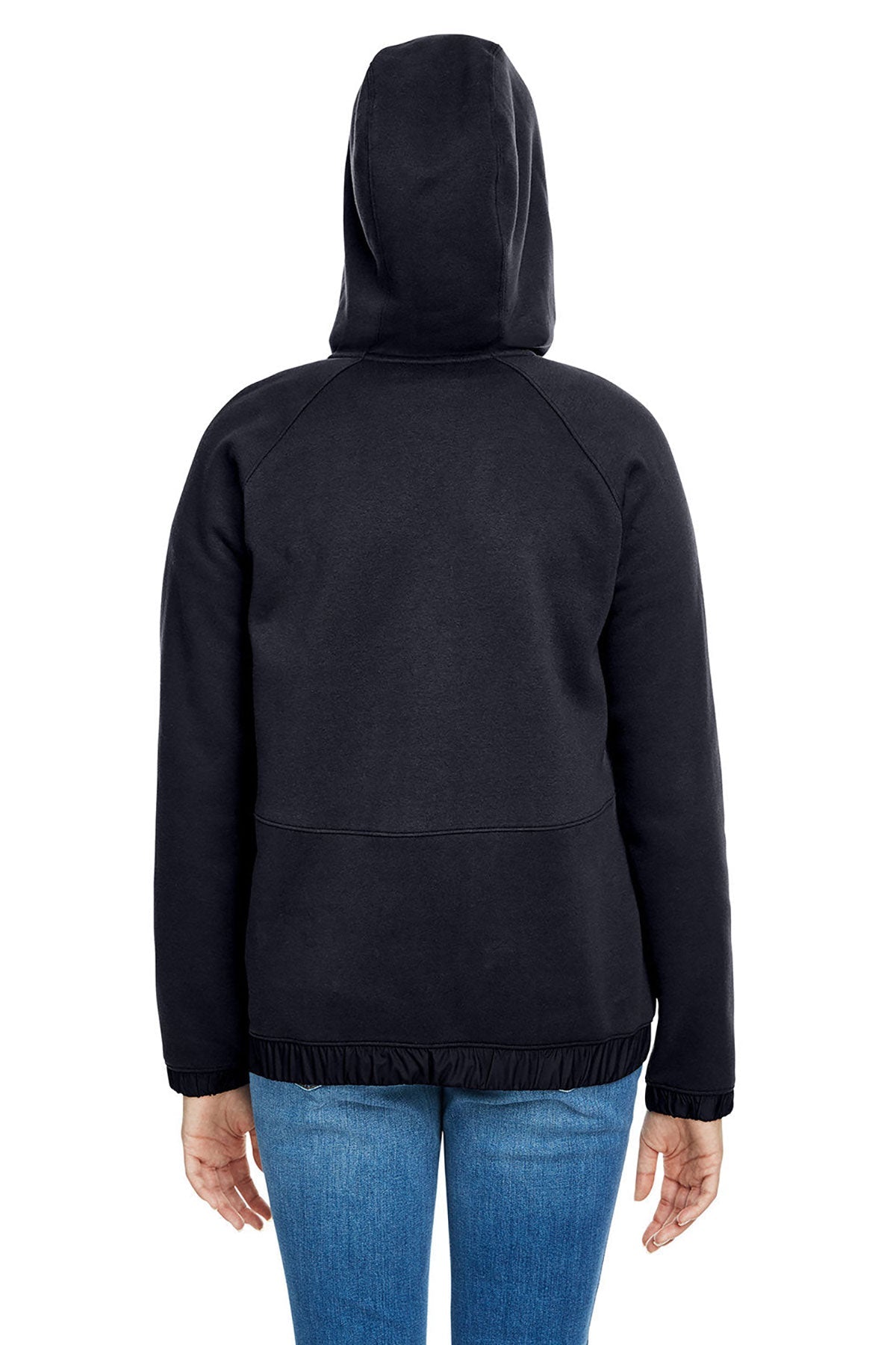Under Armour Ladies Hustle Custom Full-Zip Hoodies, Black