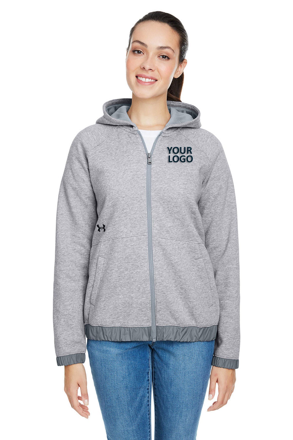 custom sweatshirts for business Under Armour True Gray 1351229