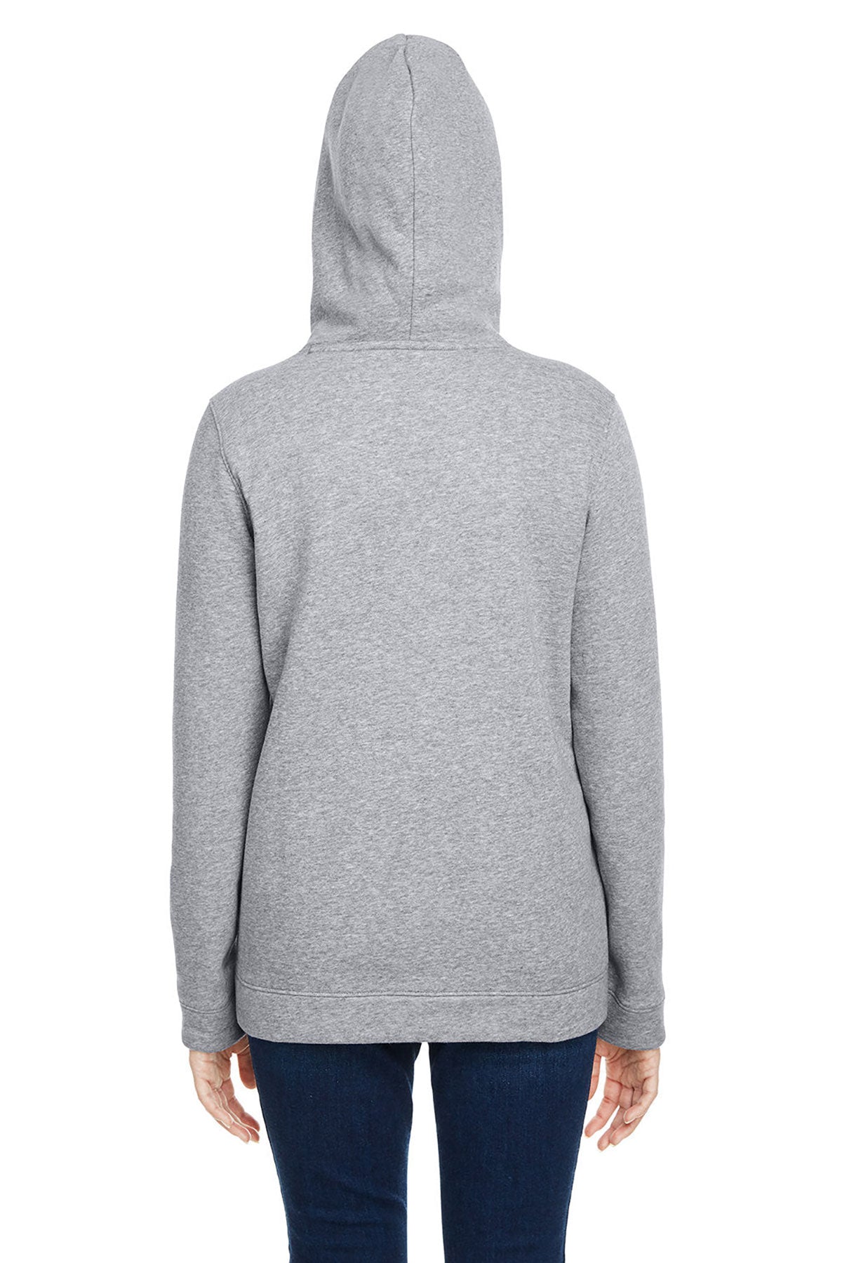 Under Armour Ladies Hustle Pullover Custom Hooded Sweatshirts, True Gray Heather