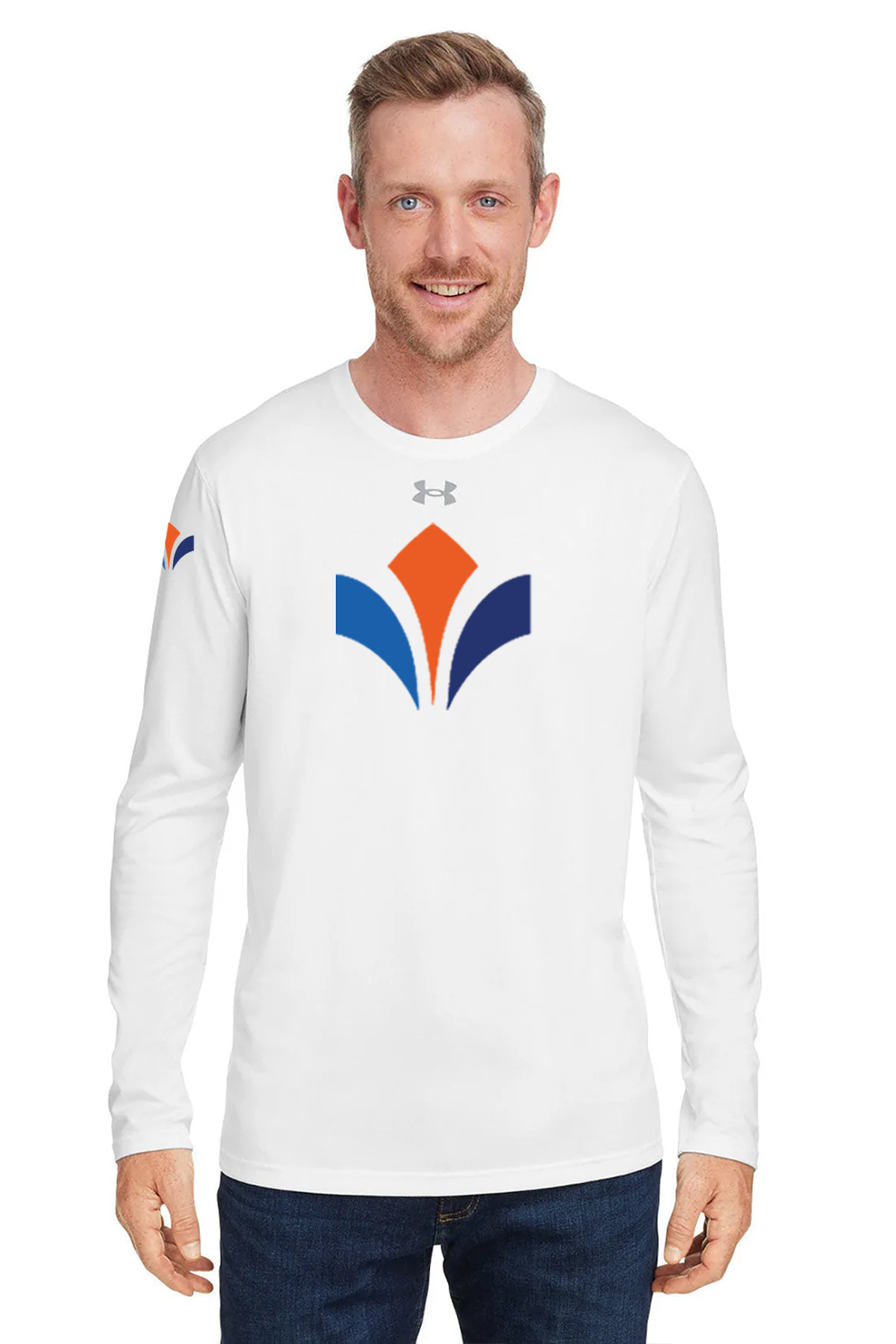 Under Armour Men's Tech Long-Sleeve T-Shirt, White [Zura Bio]