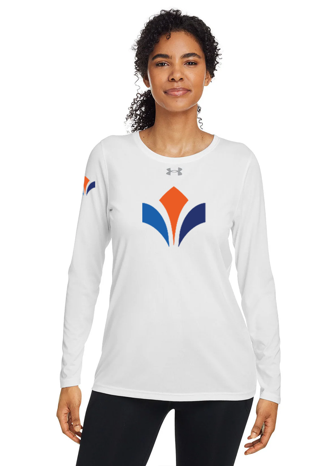 Under Armour Ladies Tech Long-Sleeve T-Shirt, White [Zura Bio]