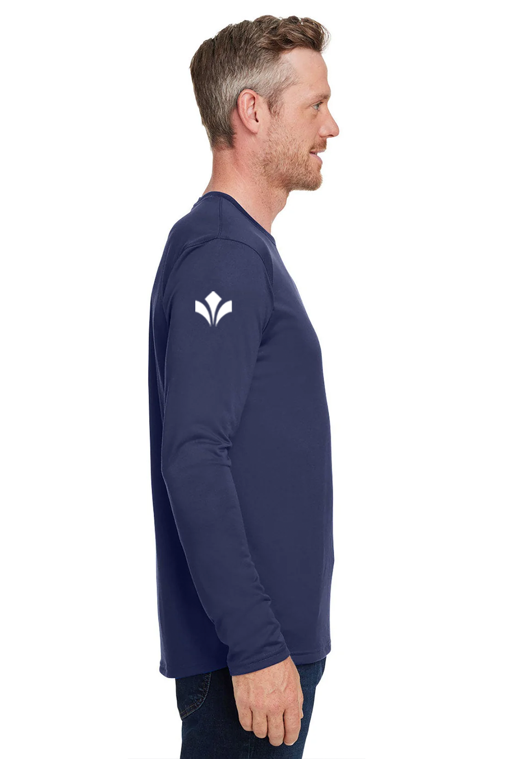 Under Armour Men's Tech Long-Sleeve T-Shirt, Navy [Zura Bio]