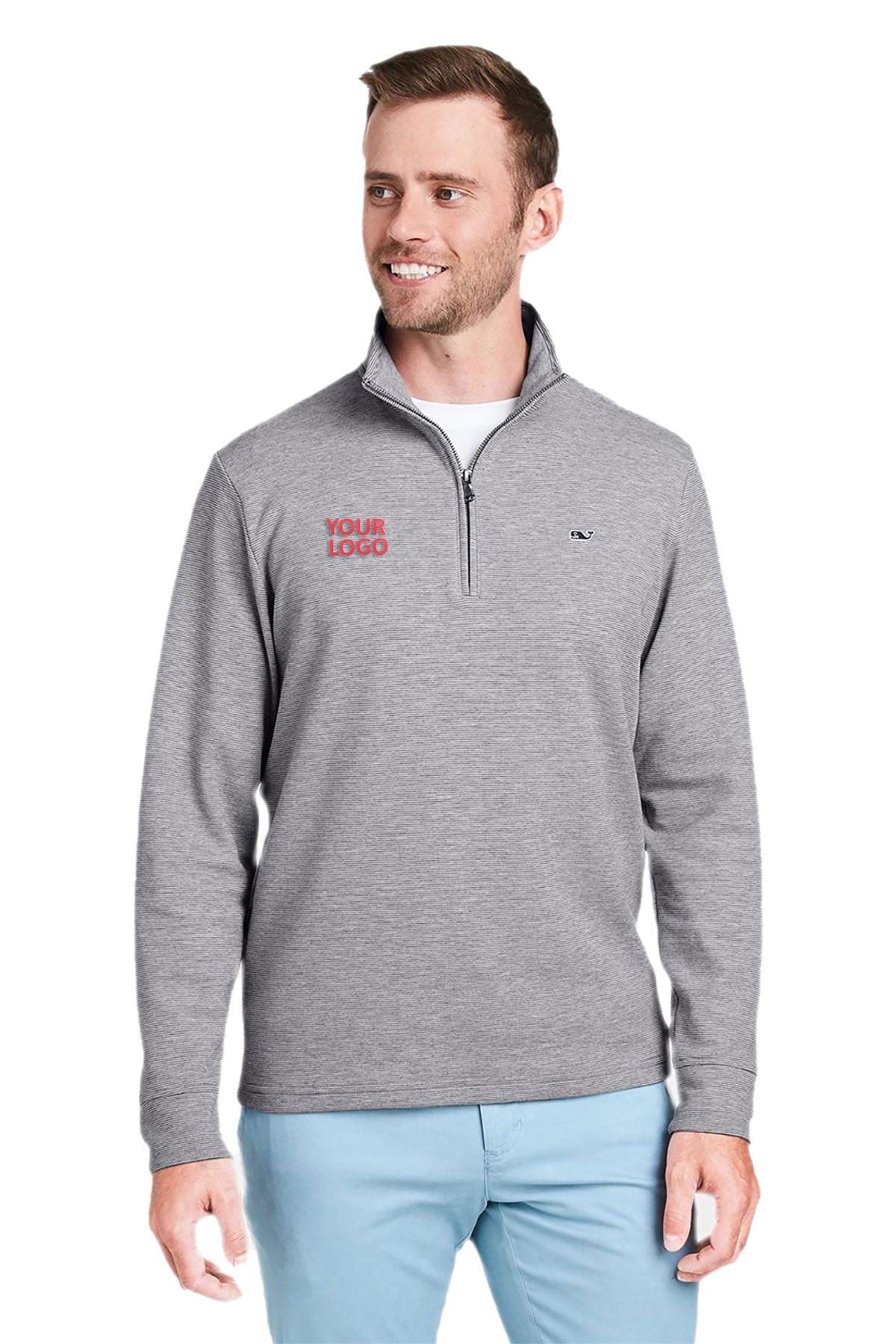 Vineyard Vines Custom Mens Saltwater Quarter-Zips, Jet Black