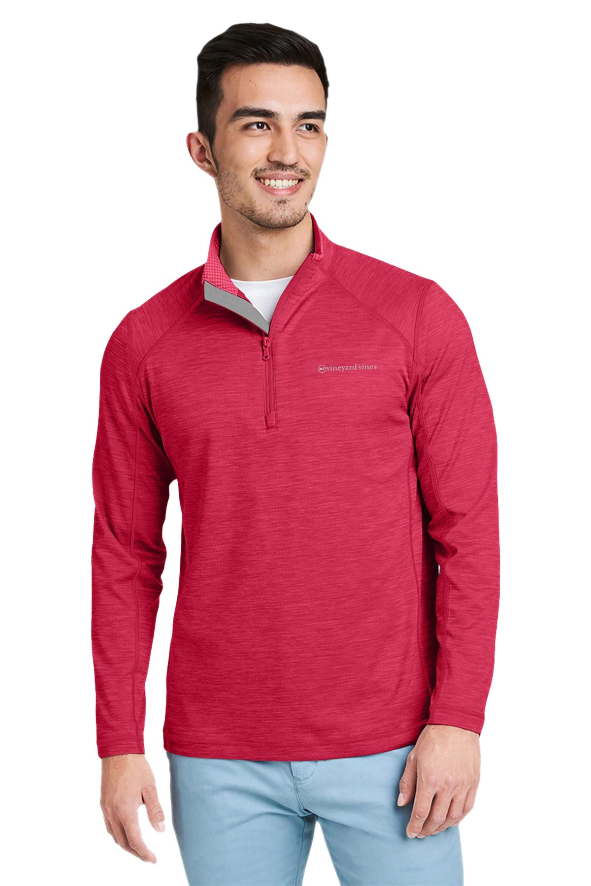 NWT vineyard vines quarter zip red outlet L