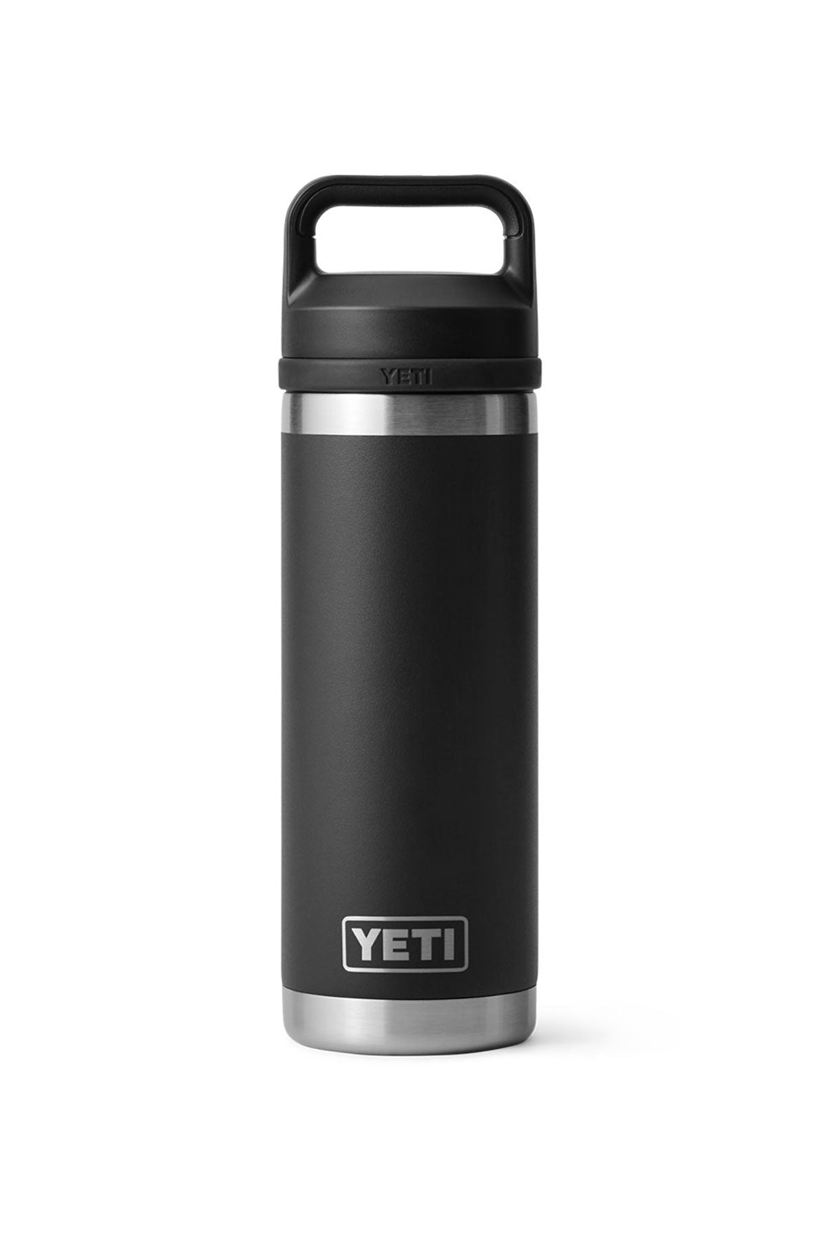 YETI Custom 18 Oz Rambler Bottles with Chug Cap, Black