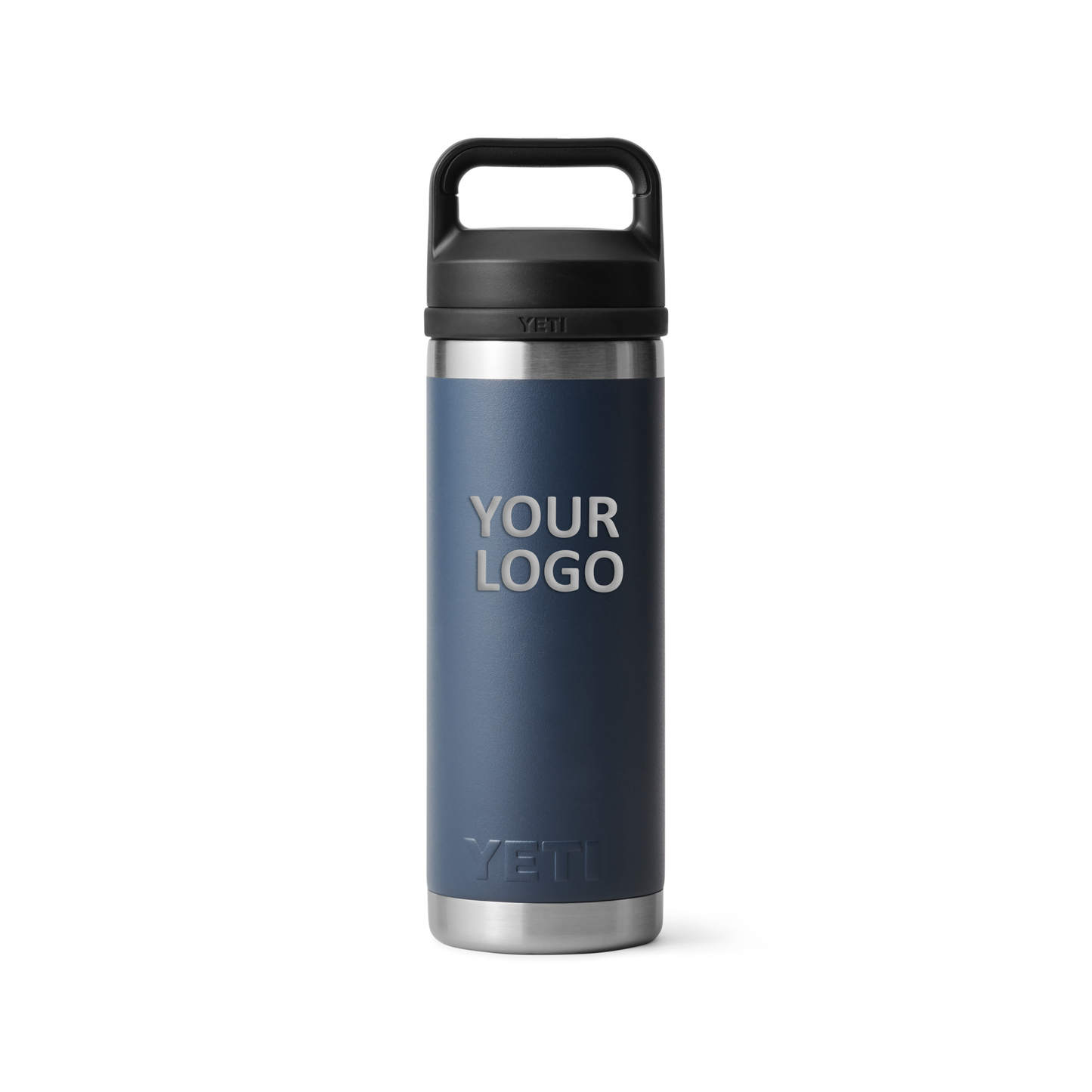 YETI Custom 18 Oz Rambler Bottles with Chug Cap, Navy [CEI Consulting]