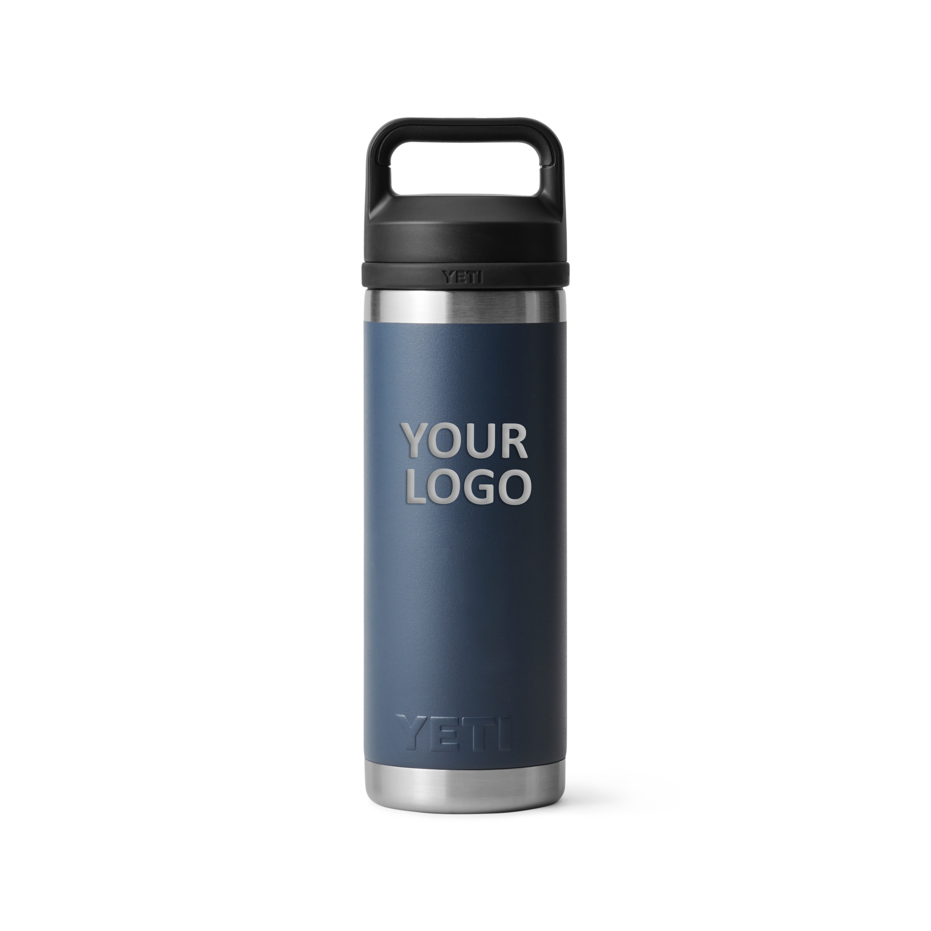 YETI Custom 18 Oz Rambler Bottles with Chug Cap, Navy [CEI Consulting]