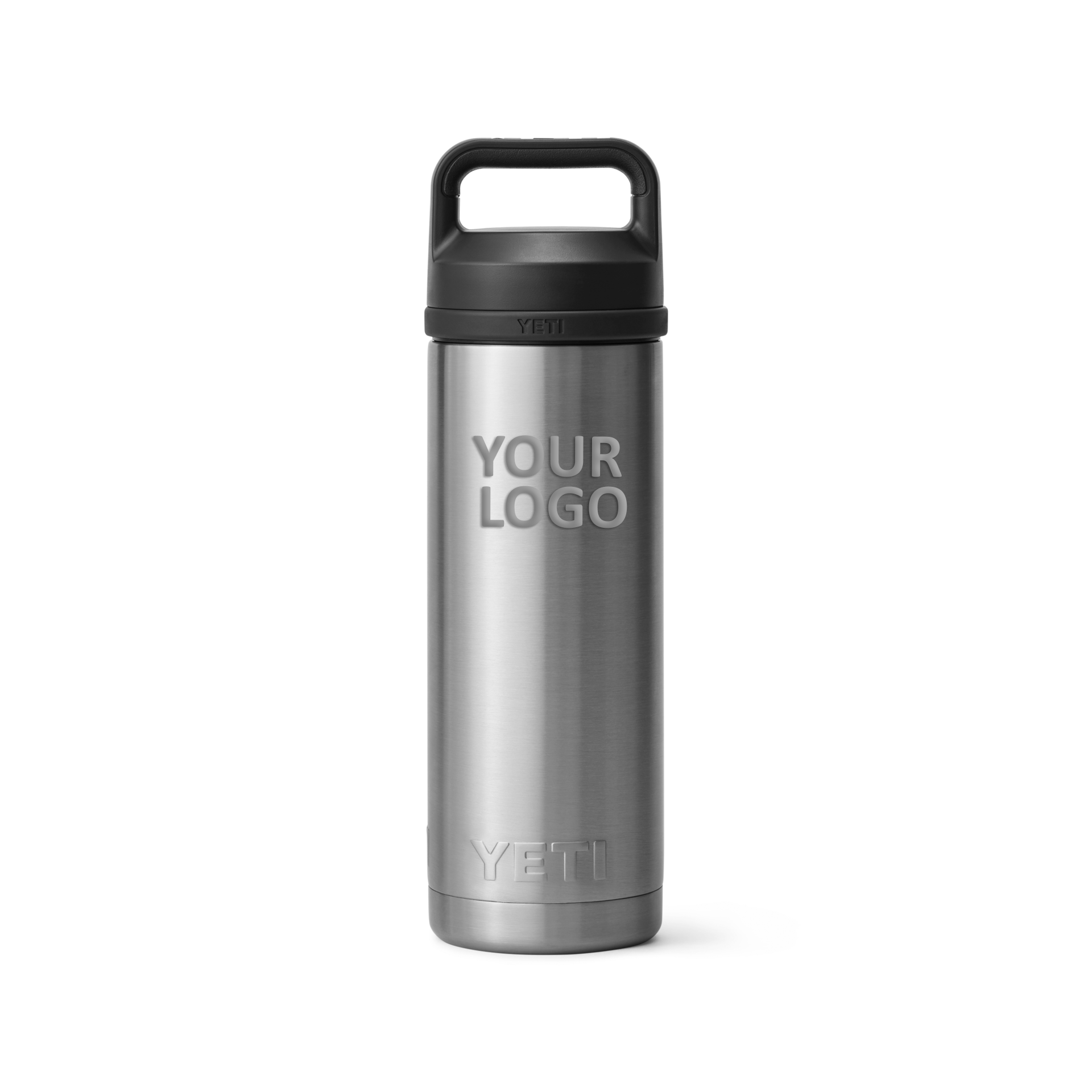 YETI Custom 18 Oz Rambler Bottles with Chug Cap, Stainless [WINCO Construction Company]