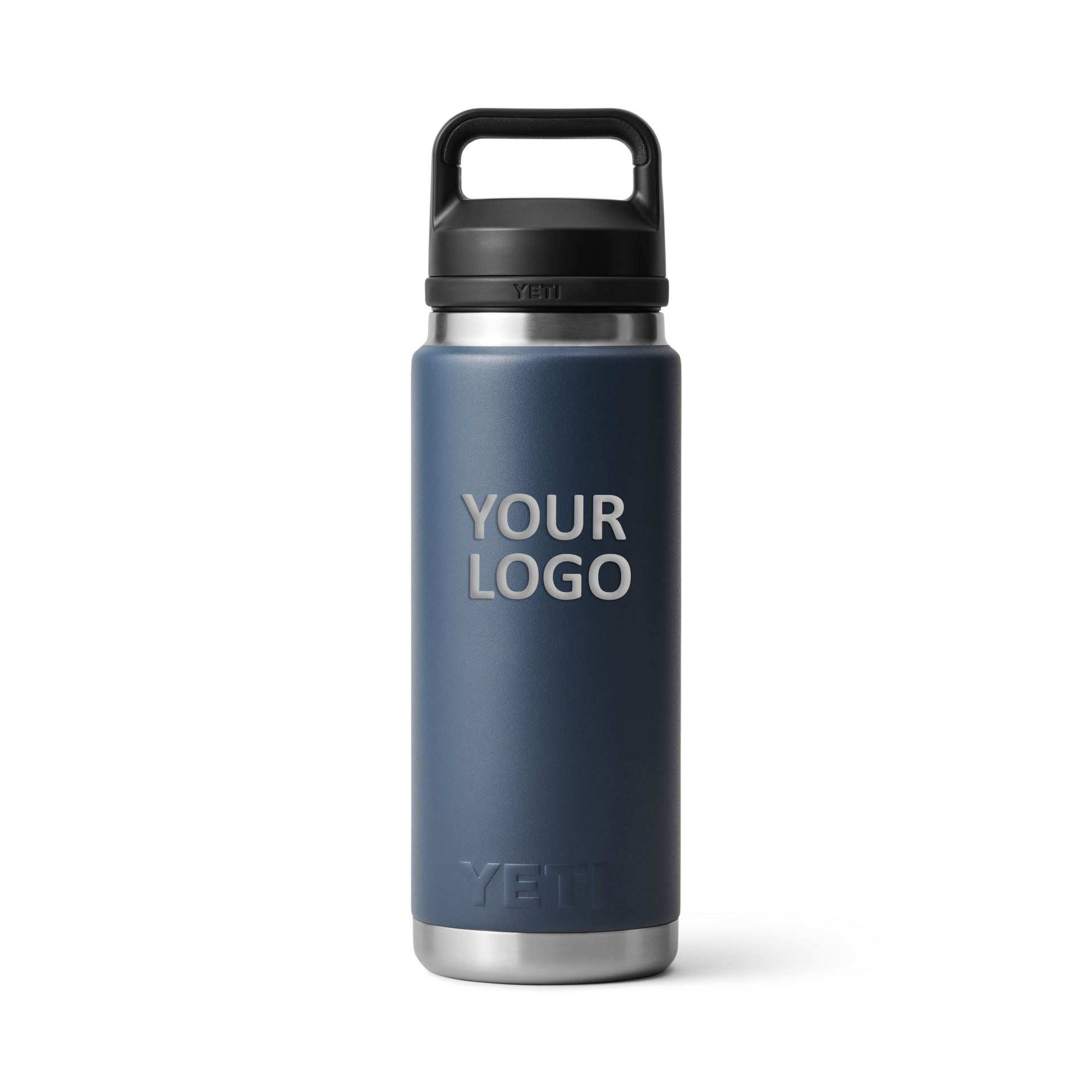 YETI Custom 26 Oz Rambler Bottles with Chug Cap, Navy [CommStar Credit Union]