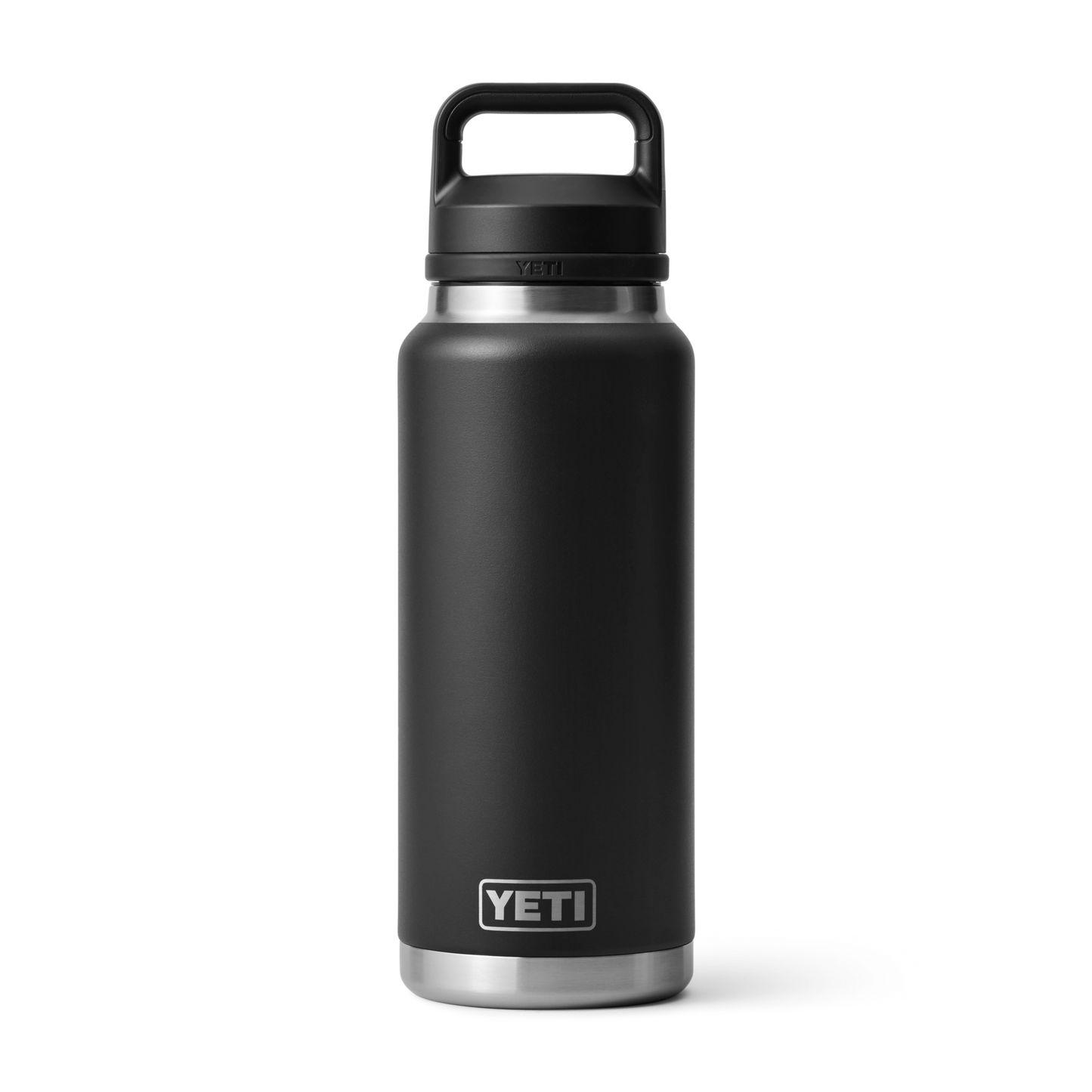 YETI Custom 36 Oz Rambler Bottles with Chug Cap, Black