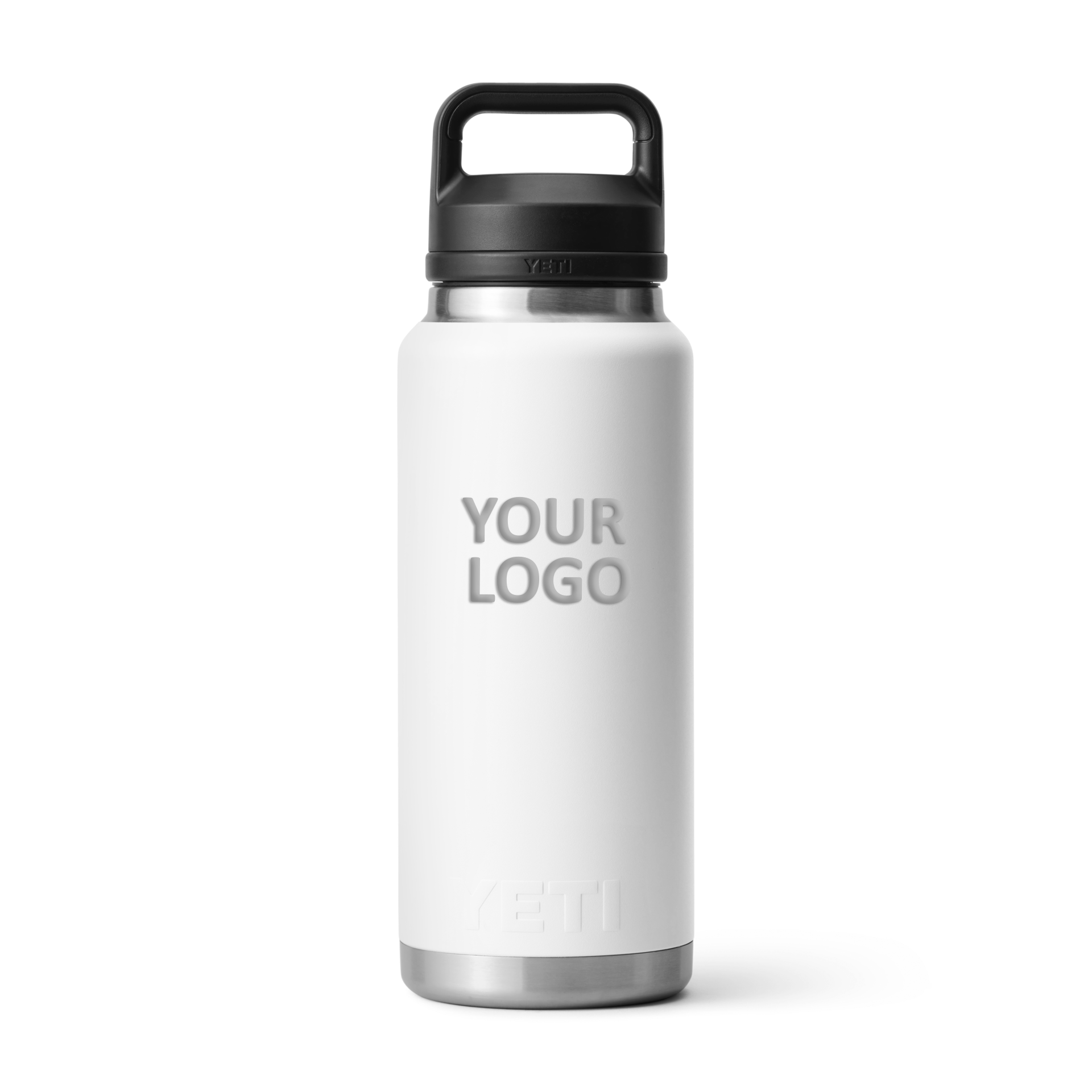 YETI Custom 36 Oz Rambler Bottles with Chug Cap, White [Troop 243]