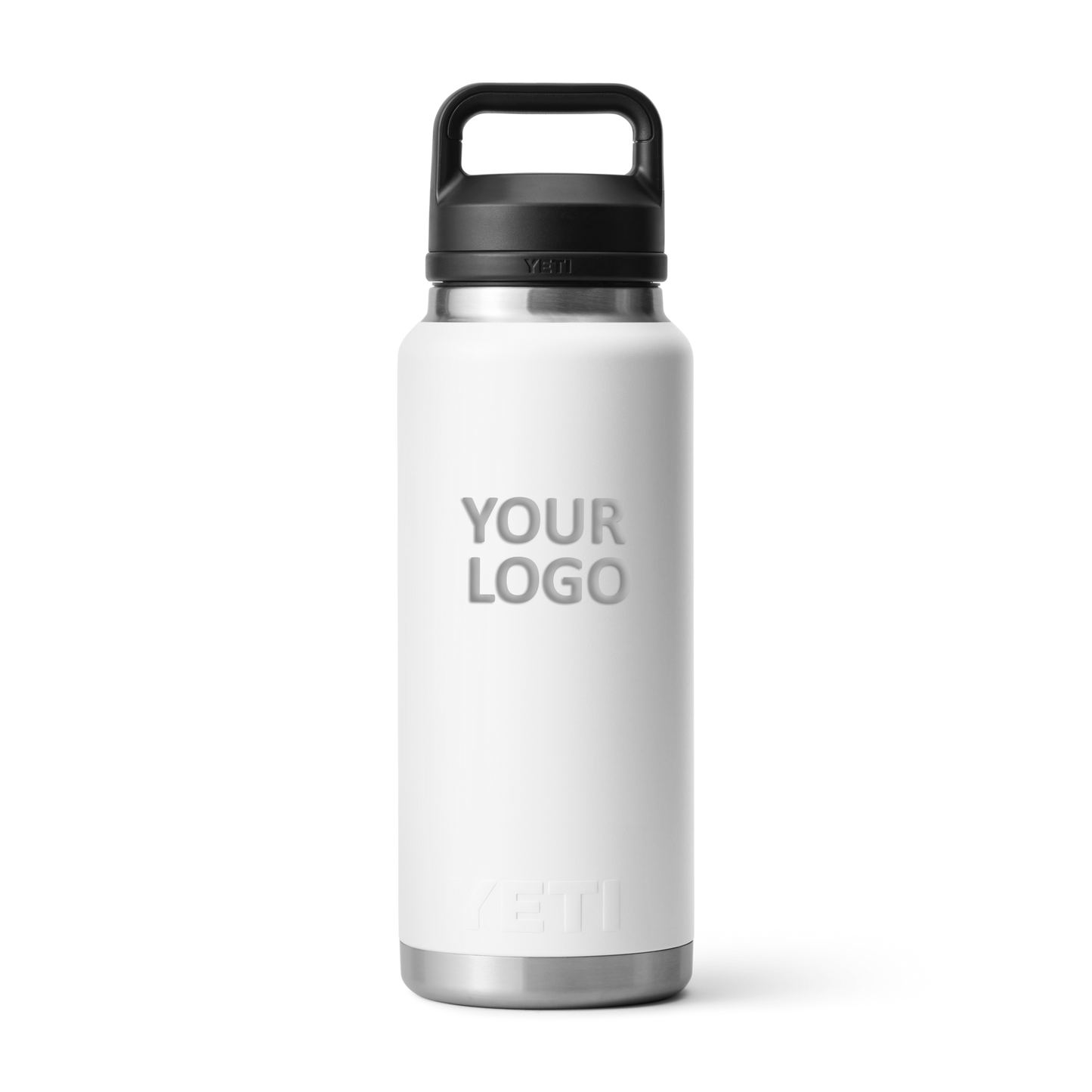 YETI Custom 36 Oz Rambler Bottles with Chug Cap, White [Troop 243]